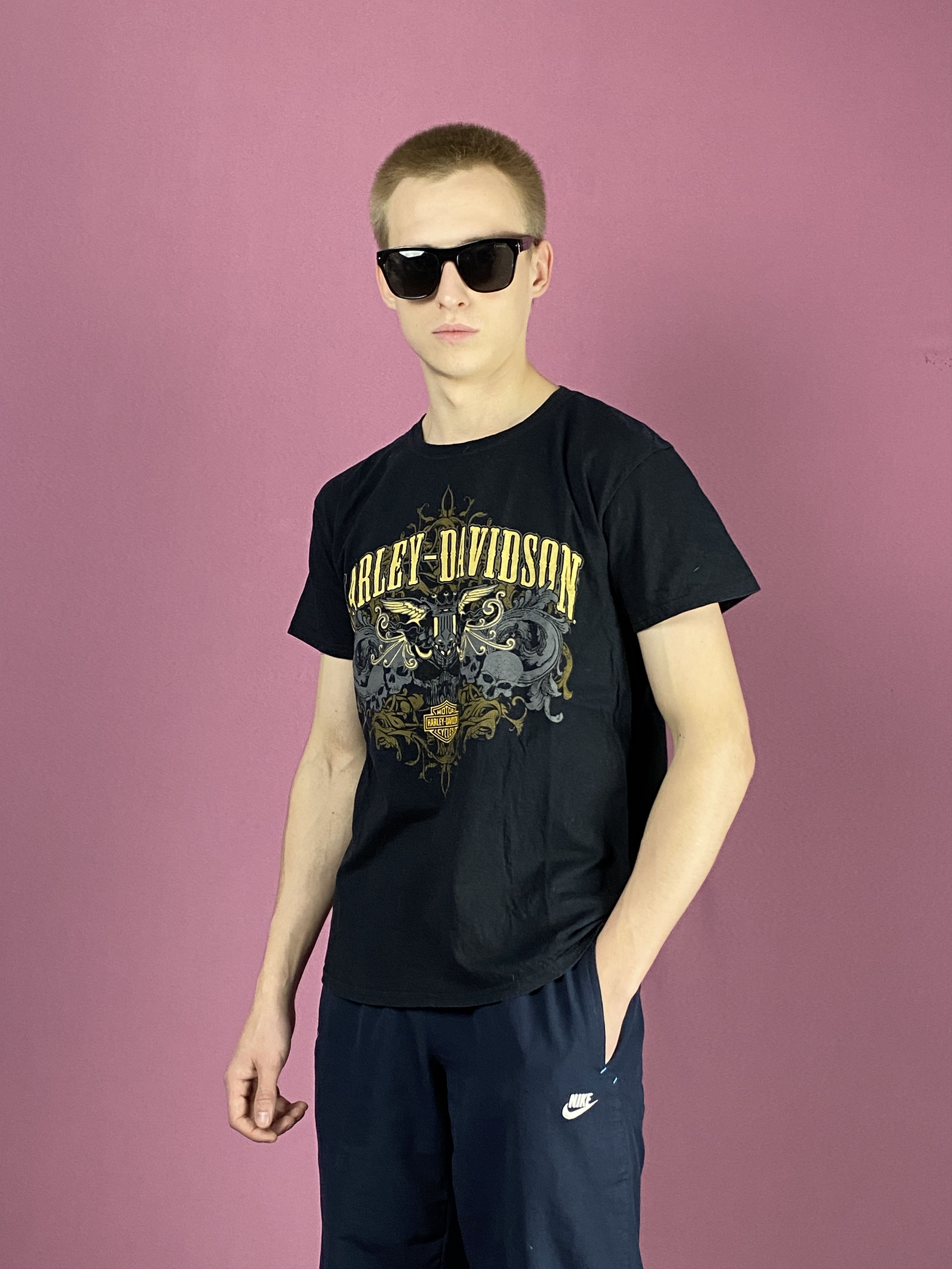 Harley Davidson × Vintage Harley Davidson Vintage Men's T-Shirt - M Size US M / EU 48-50 / 2 - 2 Thumbnail