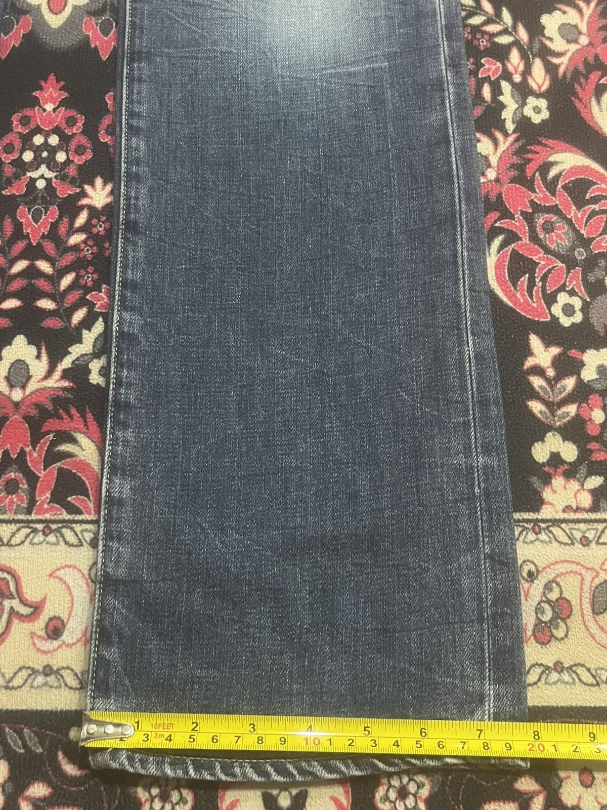 Chip & Pepper Vintage Chip & Pepper Blue Faded Whisker Rip Straight Jeans Size US 29 - 14 Thumbnail
