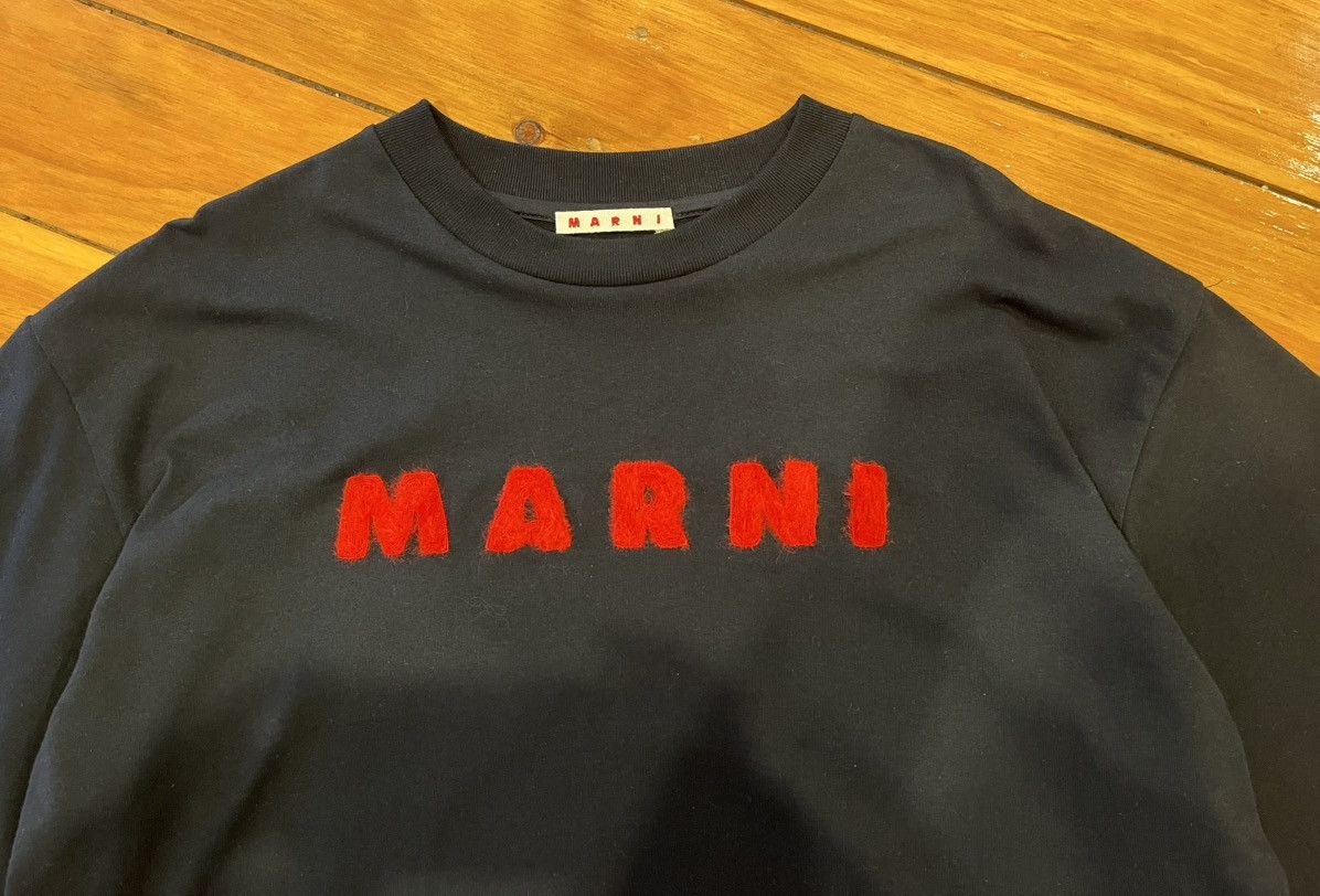 Marni Marni Logo flocked Tshirt Size US XL / EU 56 / 4 - 6 Thumbnail