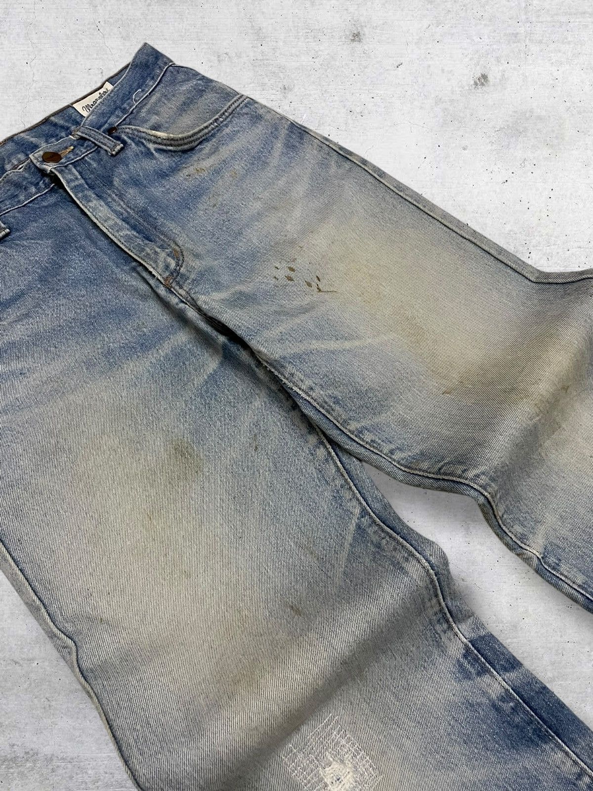 Wrangler VINTAGE WRANGLER DESIGNER OG MUDWASH DISTRESSED RUGGED DENIM Size US 29 - 9 Thumbnail