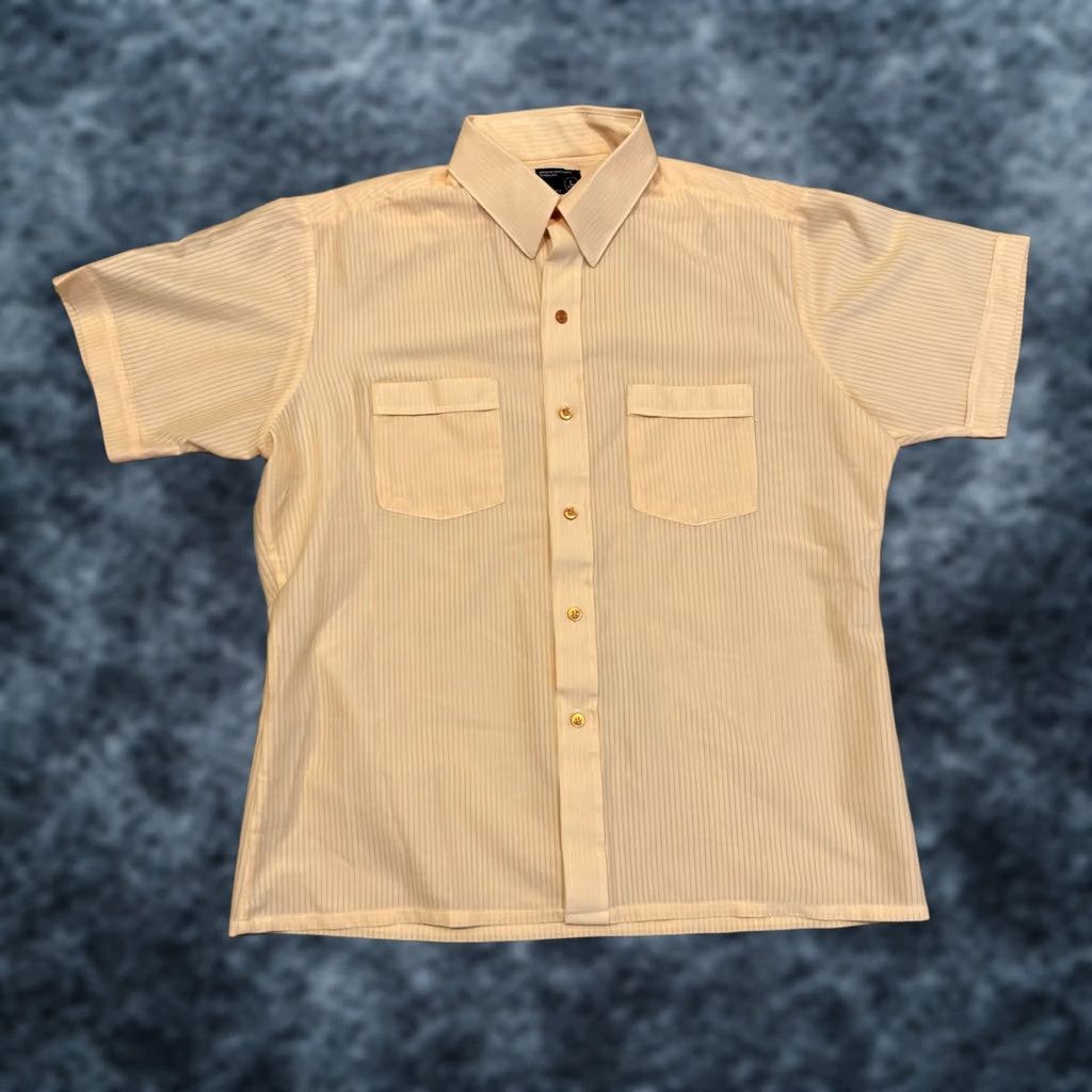 JCPenney Vintage J. C. Penney Short Sleeve Button Shirt Mens Large Polyester Size US L / EU 52-54 / 3 - 1 Thumbnail