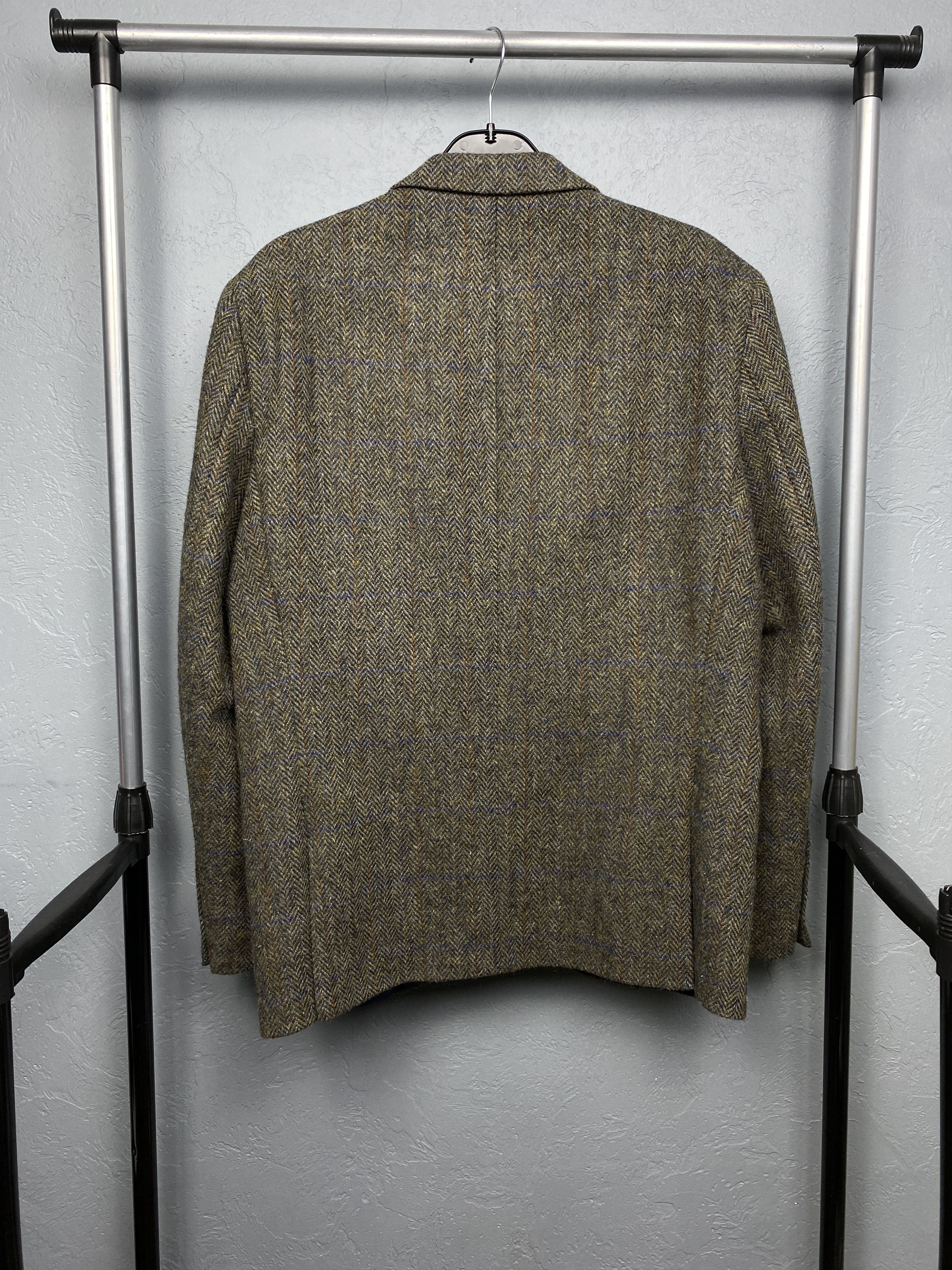 Harris Tweed Harris Tweed Wool Two Buttons Blazer Jacket Size US L / EU 52-54 / 3 - 6 Thumbnail