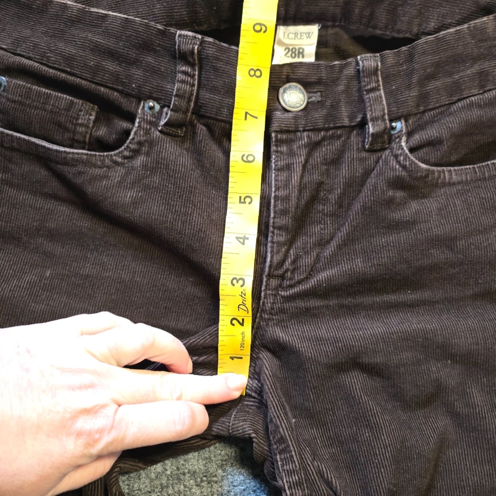 J.Crew J.CREW Pants Womens Size 28 Brown Corduroy Favorite Fit Slim Straight Capsule Size 28" / US 6 / IT 42 - 6 Thumbnail