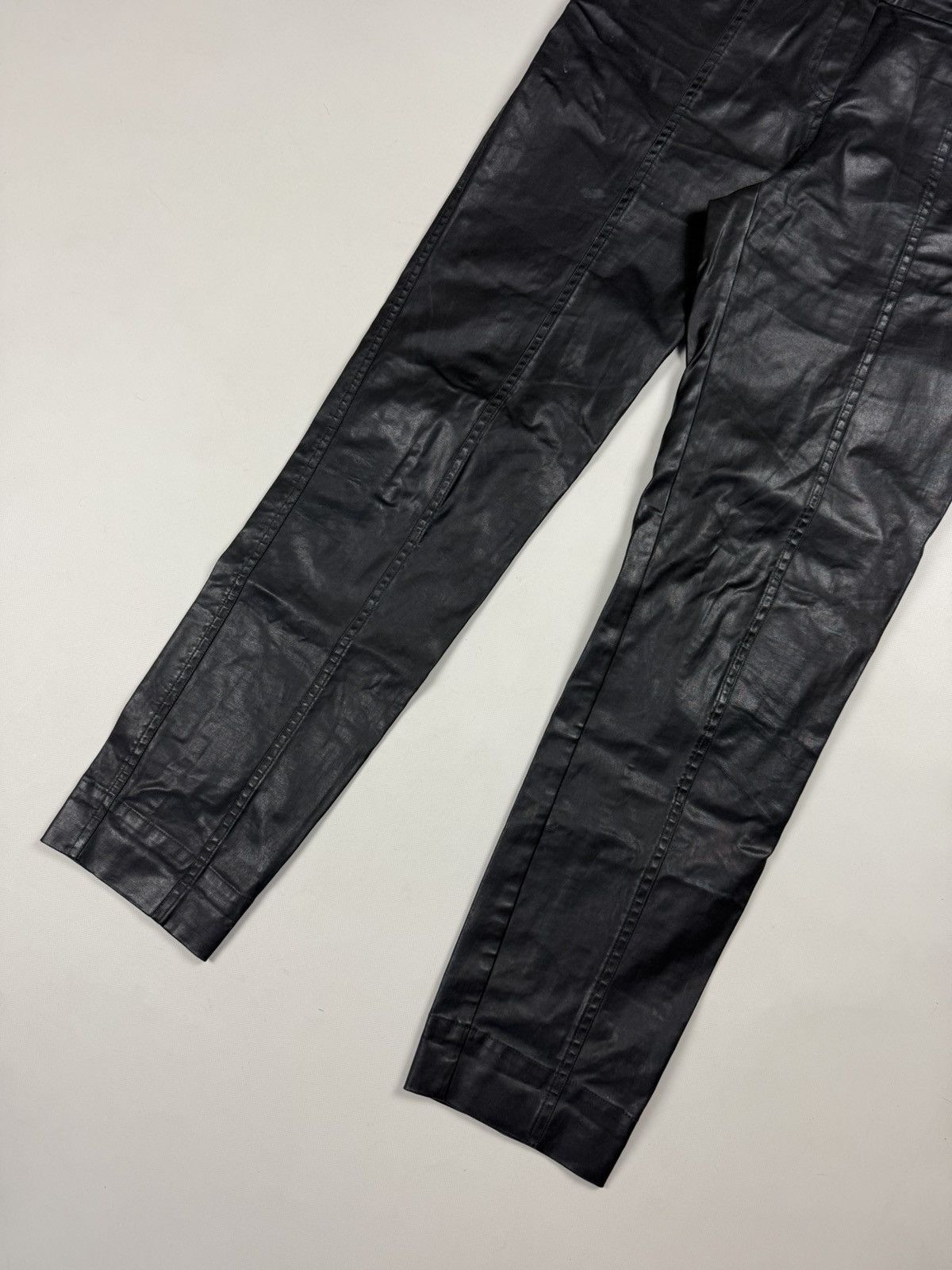 Annette Gortz Annette Gortz Avant-Garde Coated Resin Cotton Pants Trousers Size 30" / US 8 / IT 44 - 5 Thumbnail