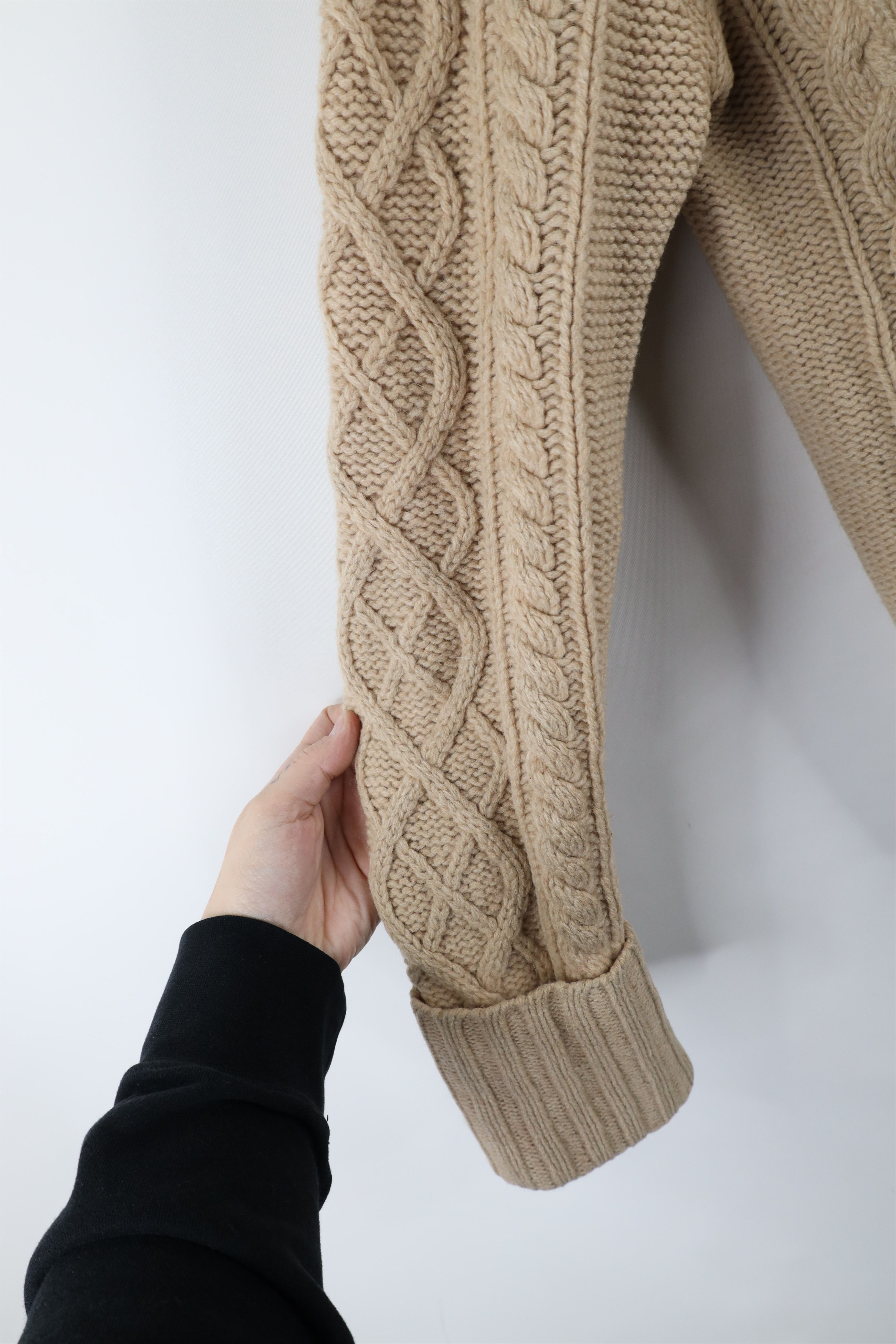 Gap × Vintage Vintage Y2K Gap Chunky Cable Knit Fisherman Cardigan Sweater Size M / US 6-8 / IT 42-44 - 5 Thumbnail
