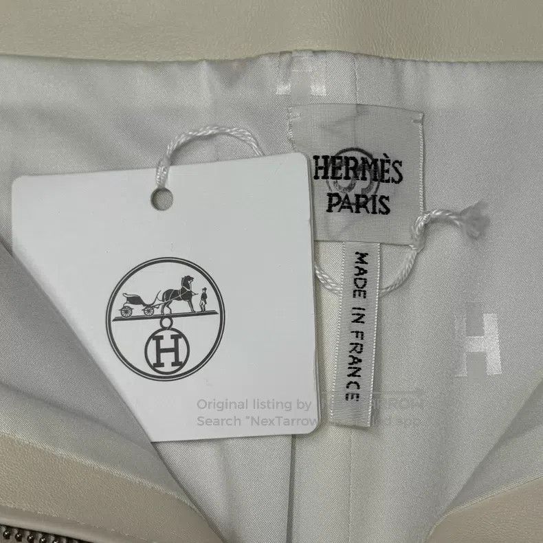 Hermes Hermes Cream White Sheepskin Half Zip Short Pants Size 24" / US 00 / IT 34 - 5 Thumbnail