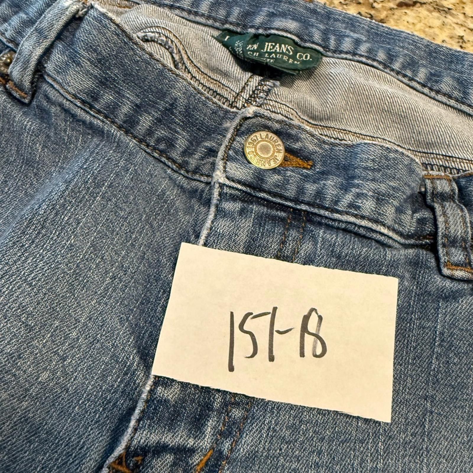 Other Lauren Jeans Co. Ralph Lauren distressed denim jeans SZ 10P Size 32" / US 10 / IT 46 - 11 Thumbnail