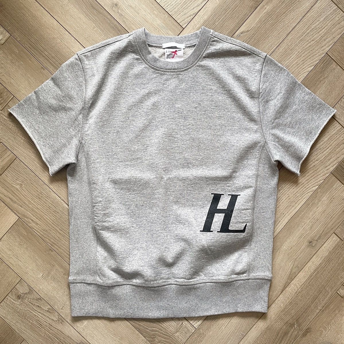 Helmut Lang Helmut Lang Short Sleeve Sweatshirt Grey Top Size US L / EU 52-54 / 3 - 4 Thumbnail