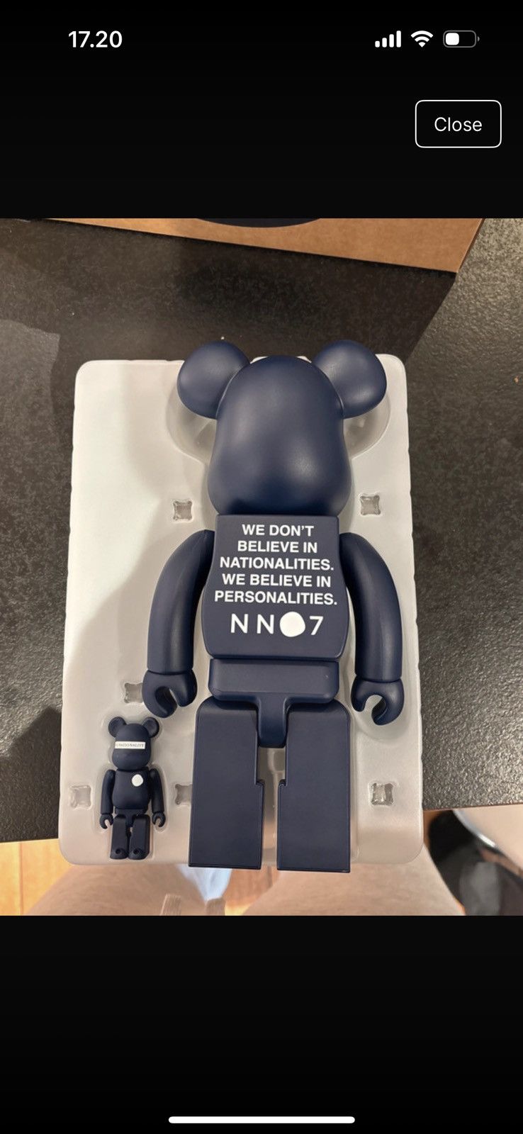 Medicom Toy × NN07 Bearbrick x NN07 (100% + 400%) Size ONE SIZE - 9 Thumbnail