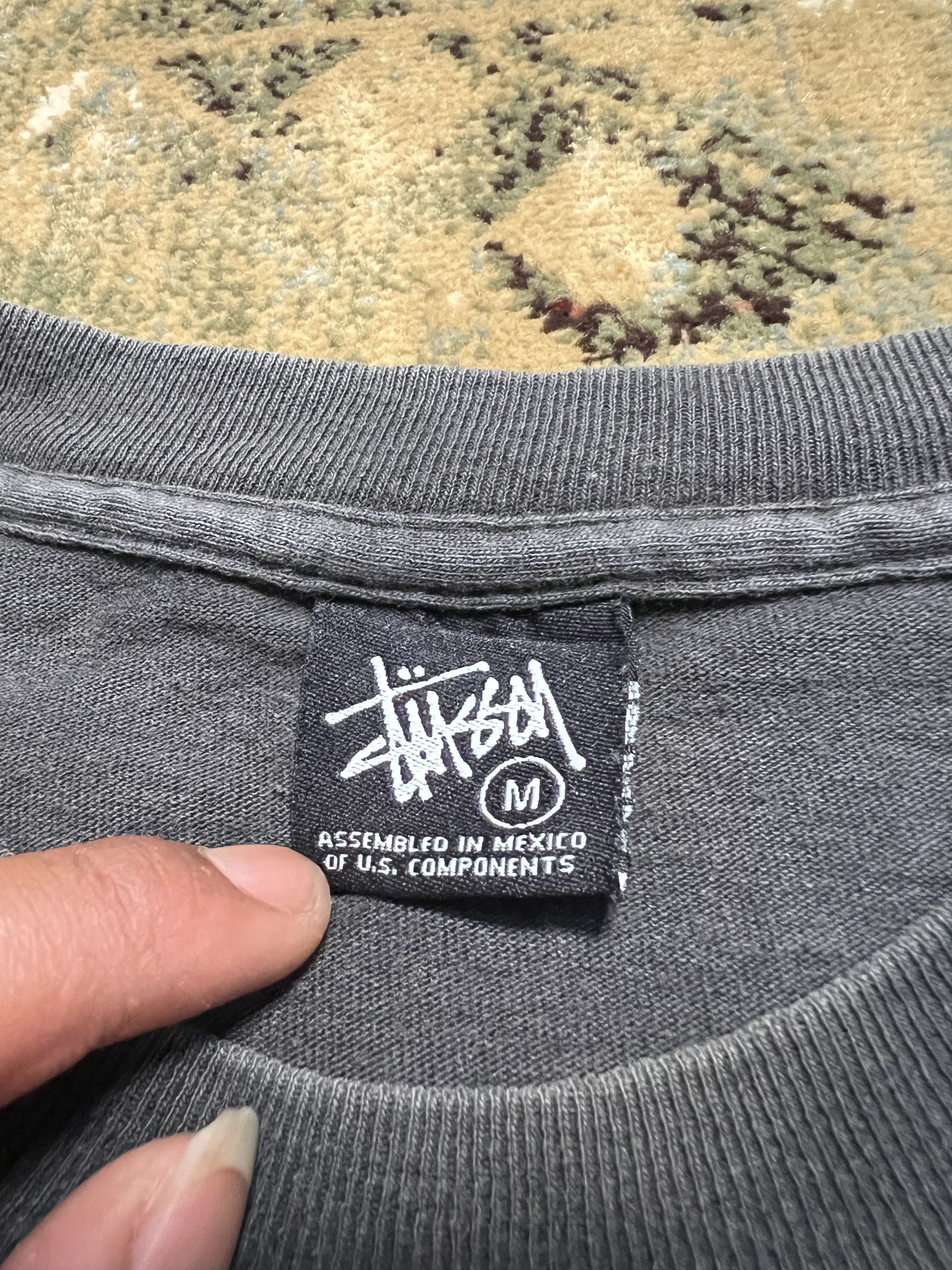Stussy × Vintage 00s Stussy Skull Iconic Logo Faded Tshirt Tee y2k style Size US M / EU 48-50 / 2 - 5 Thumbnail