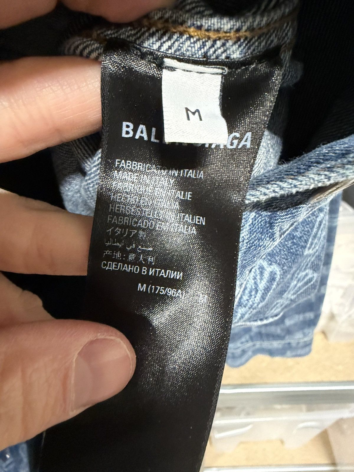 Balenciaga Balenciaga Oversized BB Monogram Denim Jacket NEW 2000$ Size US M / EU 48-50 / 2 - 7 Thumbnail