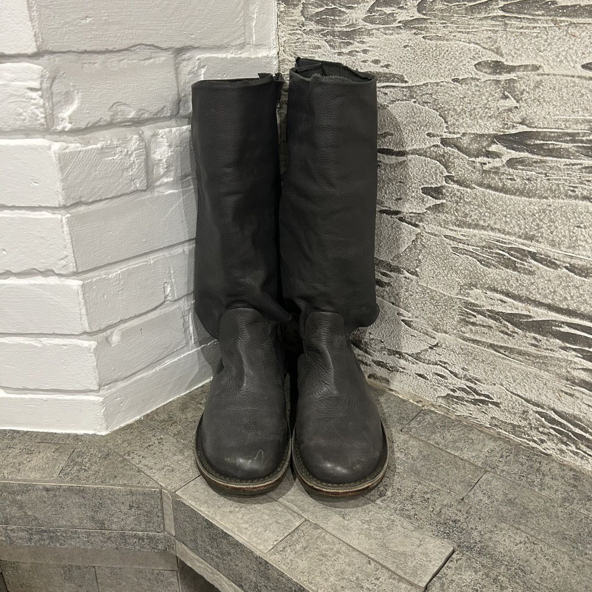 Trippen Trippen Avant Garde Asymmetrical Leather High Boots ma+Style Size US 6 / EU 39 - 3 Thumbnail