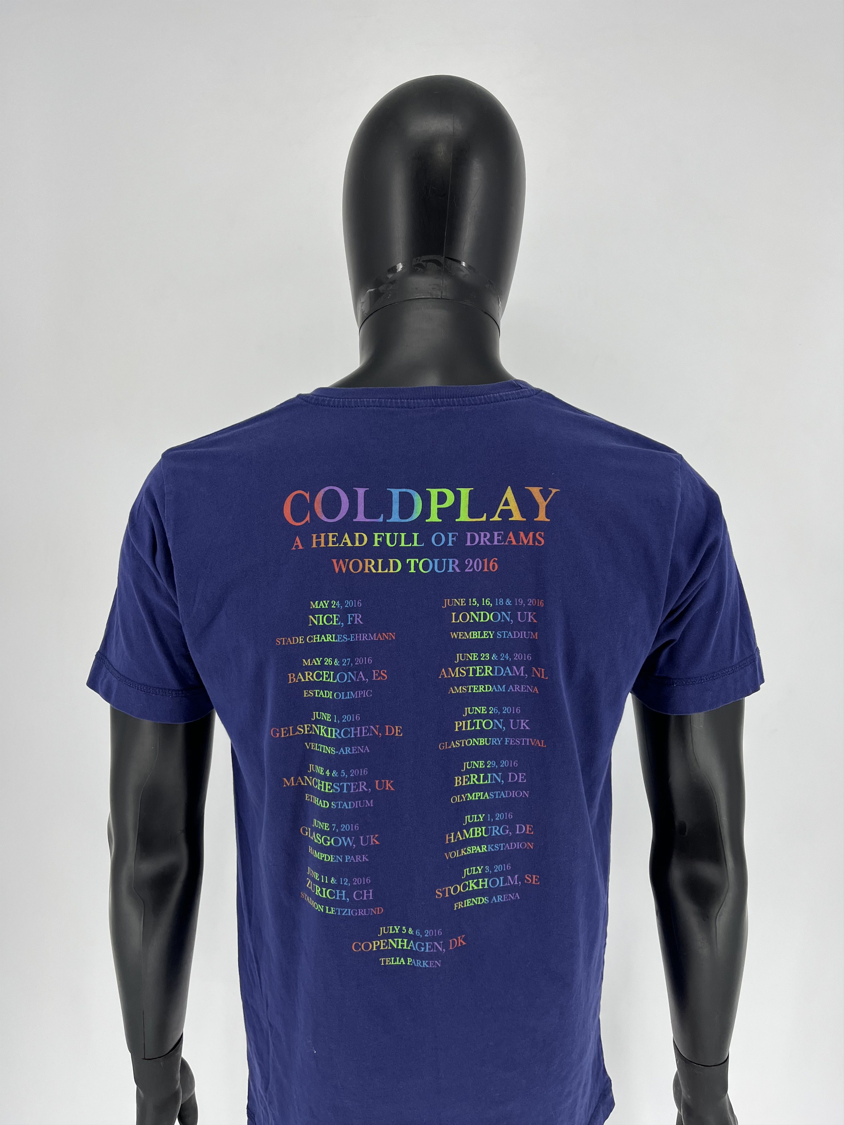 Band Tees × Vintage Vintage Y2K Coldplay A Head Full OF dreams World Tour 2016 Size US M / EU 48-50 / 2 - 7 Thumbnail