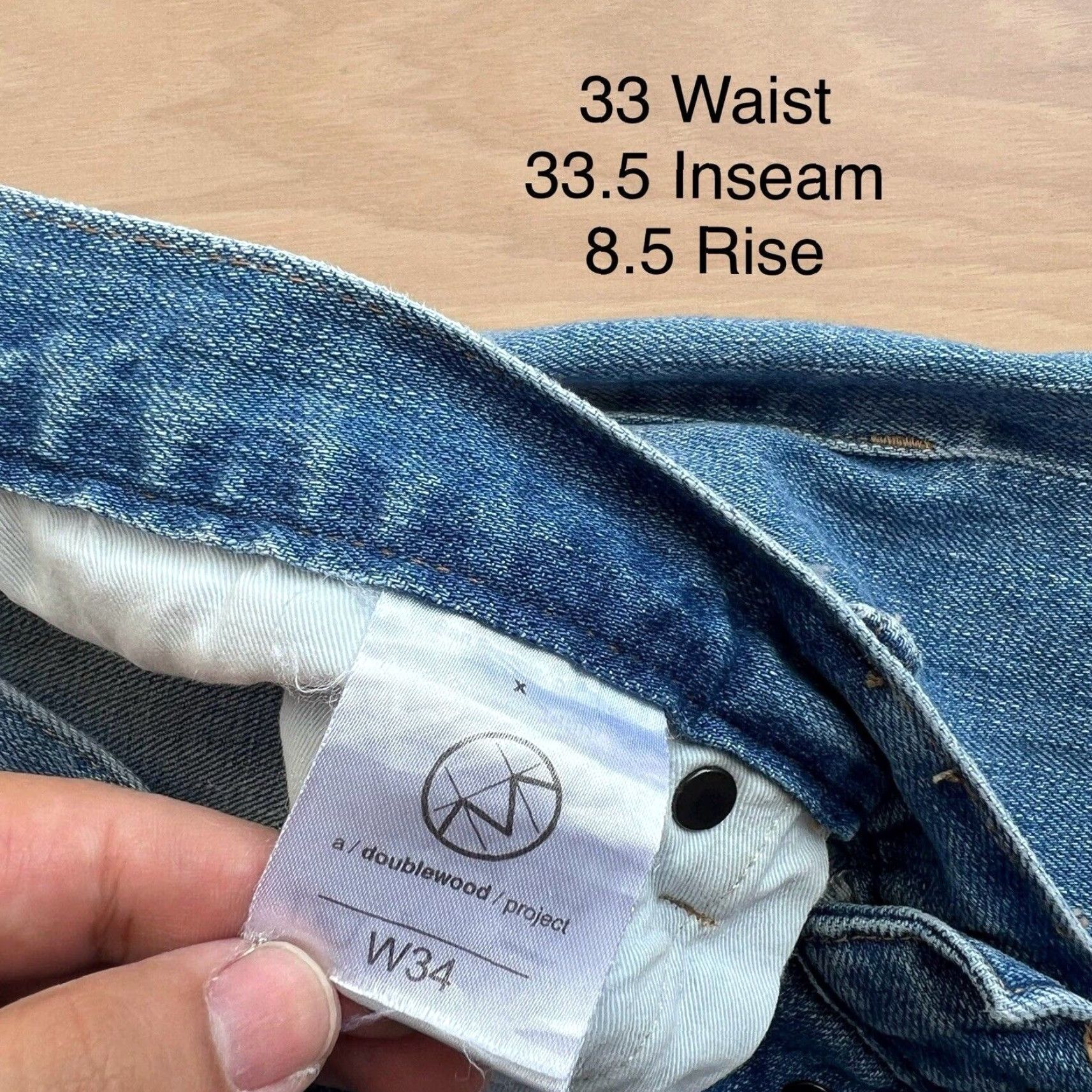 Y/Project VINTAGE Doublewood Project Jeans 33 Slim Straight Denim Blue 33 Casual Streetwear Men 501 500 Series Western Southwestern USA New York Size US 33 - 6 Thumbnail