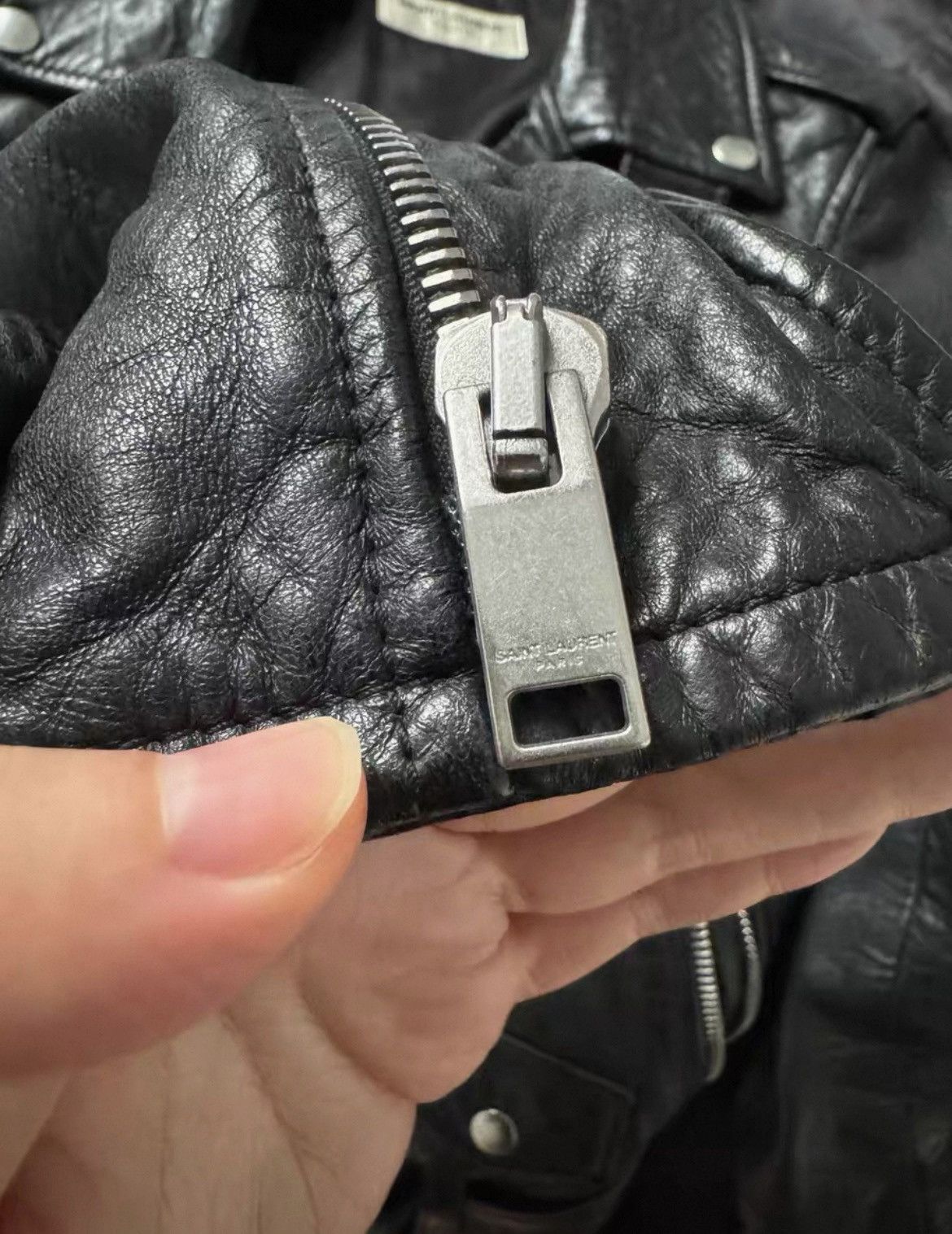 Saint Laurent L17 Bloodluster Leather Jacket