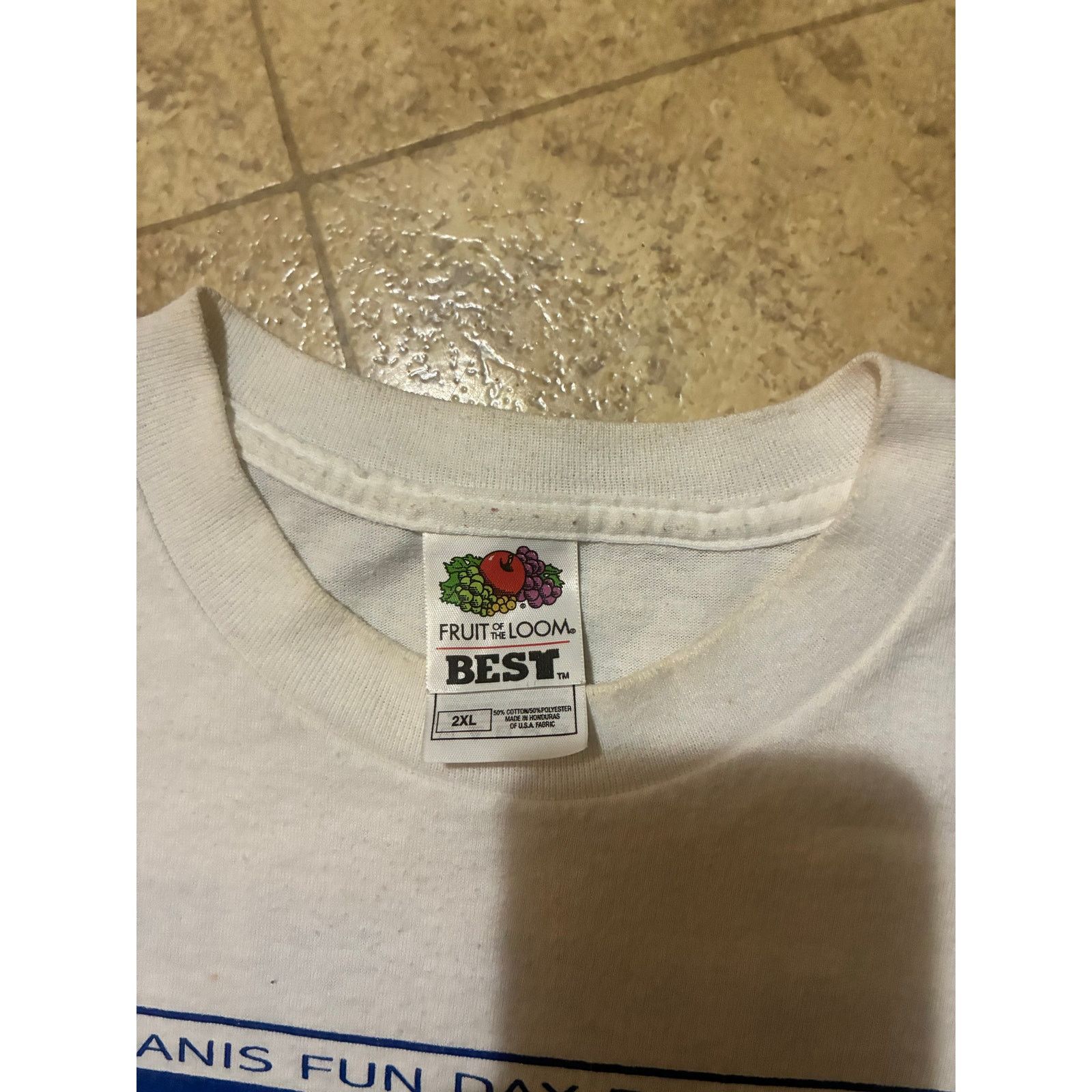 Fruit Of The Loom Vintage 2003 Kiwanis Rend Lake Bike Tour White T-Shirt 2XL Size US L / EU 52-54 / 3 - 5 Thumbnail