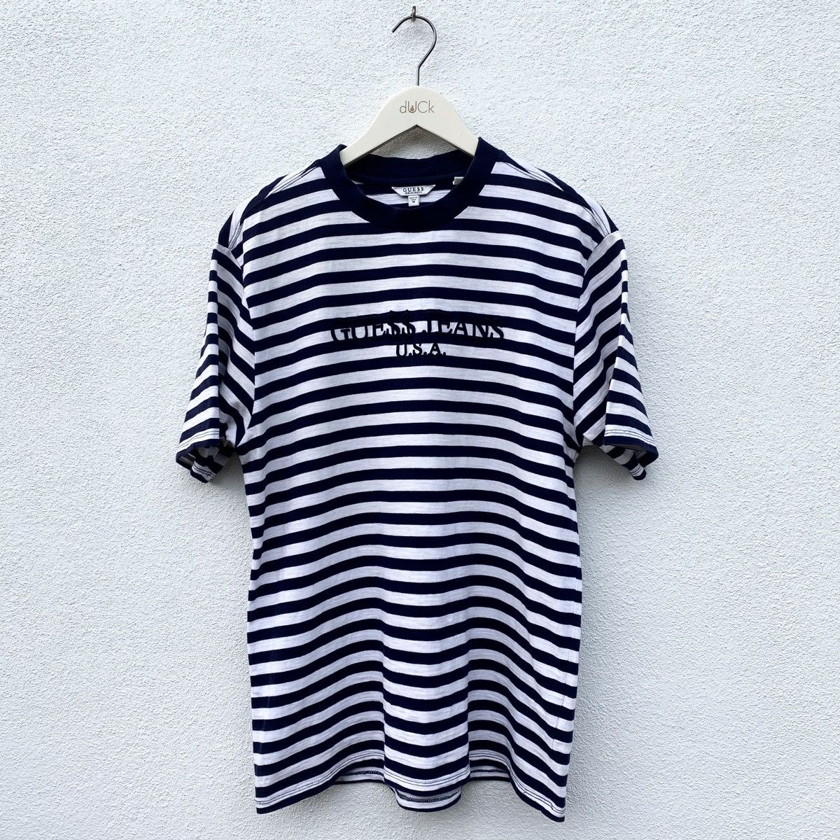 Other GUESS JEANS 'U.S.A' ASAP ROCKY Embroidered Striped Tee NAVY Size US M / EU 48-50 / 2 - 1 Thumbnail