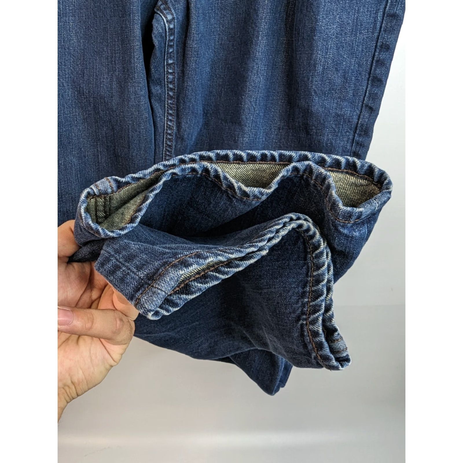 Banana Republic Banana Republic Jeans Straight Leg Mens 36x32 Dark Wash Blue 100% Cotton Denim Size US 36 / EU 52 - 4 Thumbnail