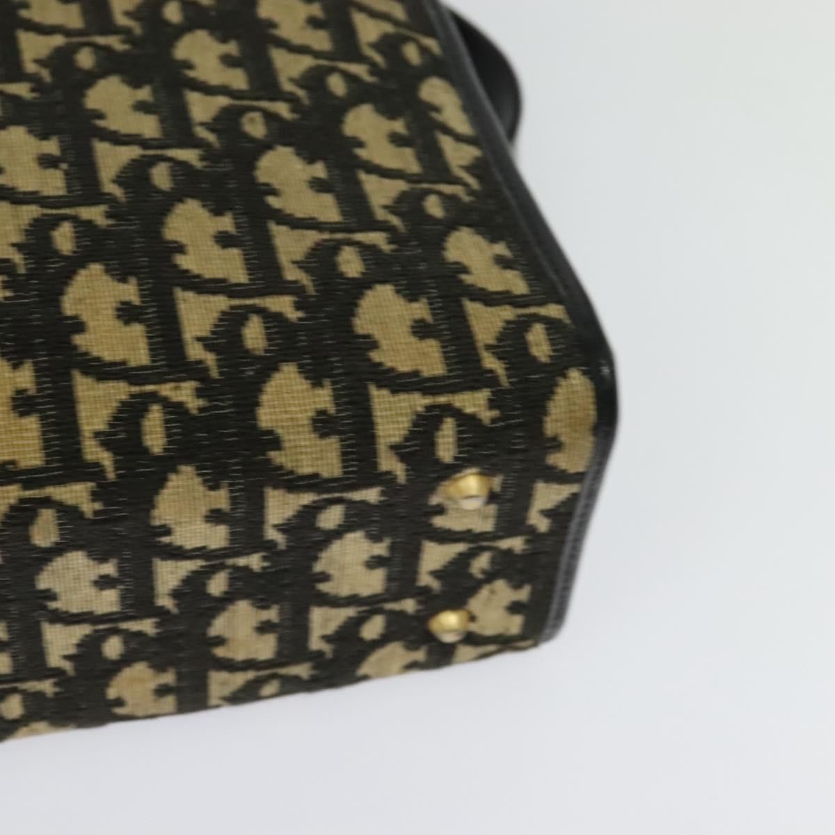 Dior DIOR Trotter Canvas Shoulder Bag Black Gold Size ONE SIZE - 13 Thumbnail