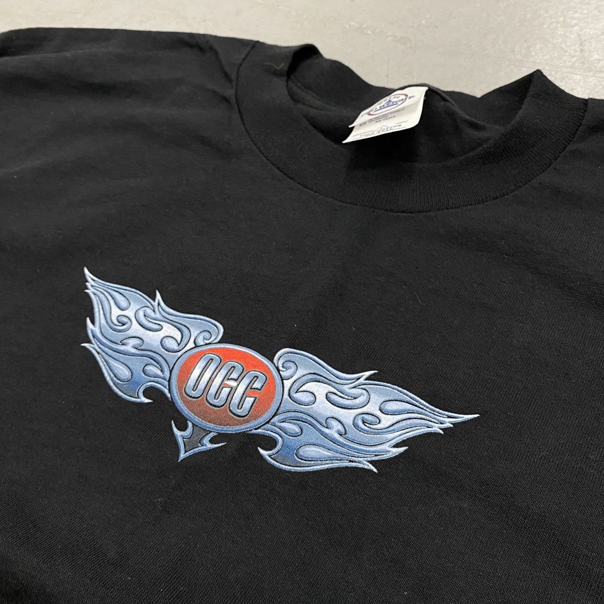 Harley Davidson × Japanese Brand × Vintage Vtg Y2K Orange County Choppers Gothic Buker Flame Tee Size US L / EU 52-54 / 3 - 1 Thumbnail