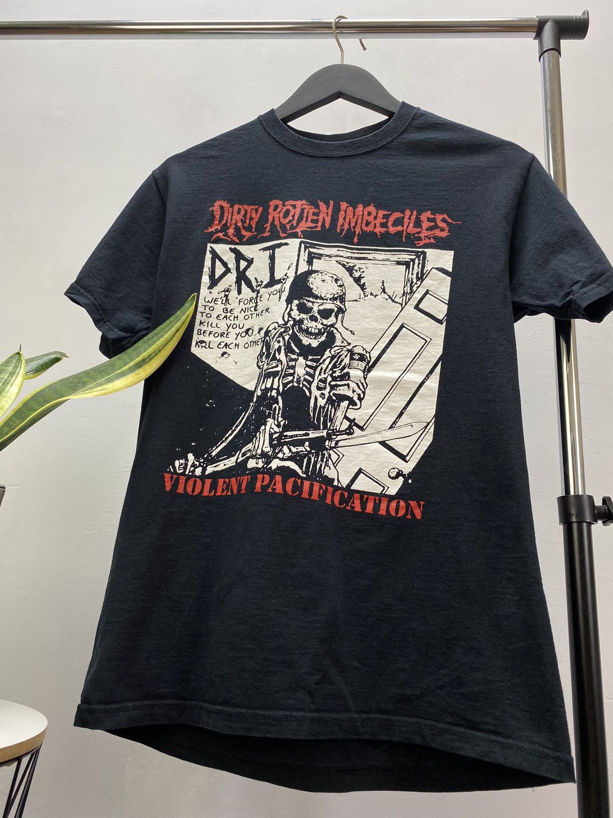 Band Tees Vintage DRI Dirty Rotten Imbeciles Violent Pacification Tee Size US M / EU 48-50 / 2 - 6 Thumbnail