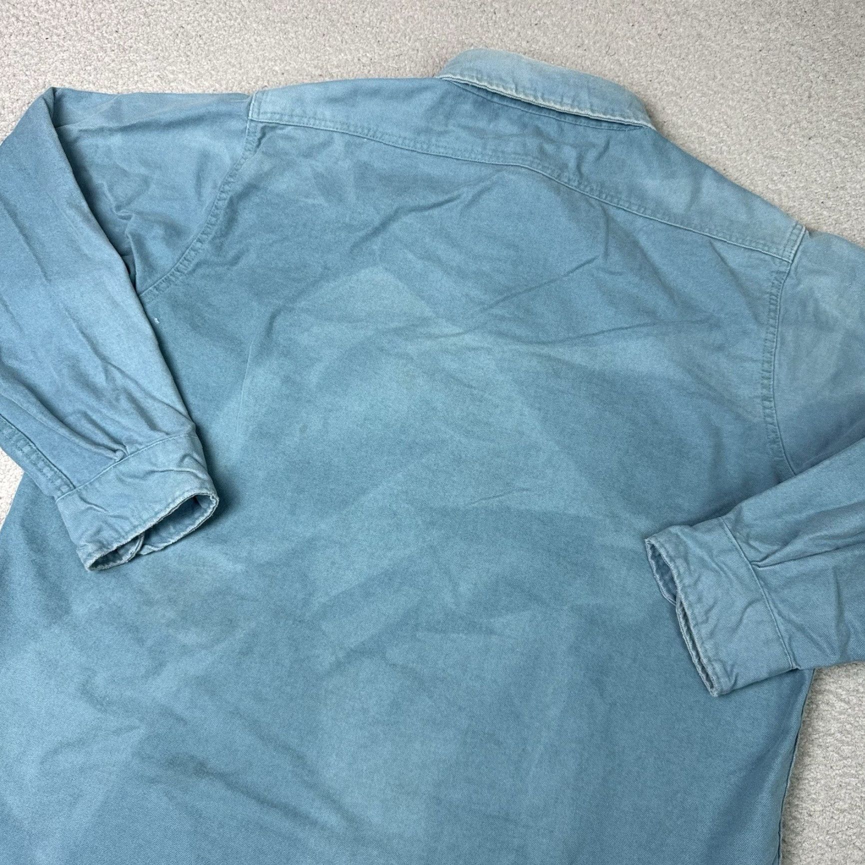 Vintage VINTAGE Cabela's Shirt Mens XL Blue Long Sleeve Button-UpFlannel Distressed Size US XL / EU 56 / 4 - 4 Thumbnail
