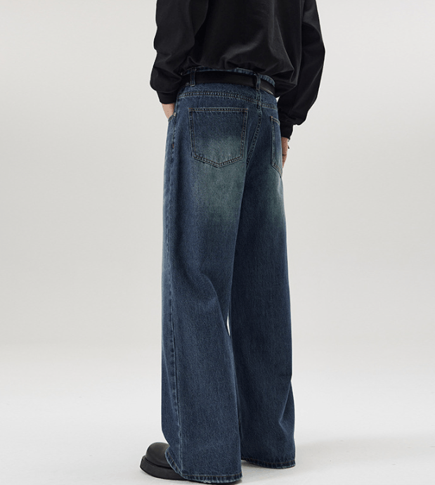 Jean American high street cleanfit loose straight washed jeans Size US 32 / EU 48 - 4 Thumbnail