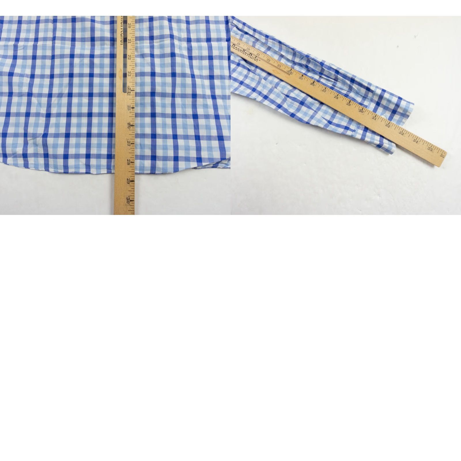 J.Crew VINTAGE? No — JCrew Button-Up Shirt Mens Large Blue Lightweight Plaid Slim Fit Collared Long Sleeve Cotton, Regular, -Gender: Mens Size US L / EU 52-54 / 3 - 8 Thumbnail
