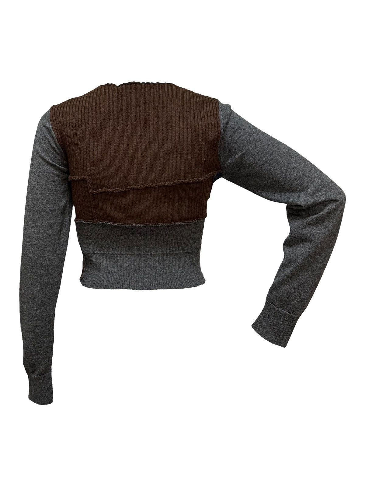 Dries Van Noten DRIES VAN NOTEN F/W 2023 Deconstructed Patchwork Sweater Size S / US 4 / IT 40 - 2 Thumbnail