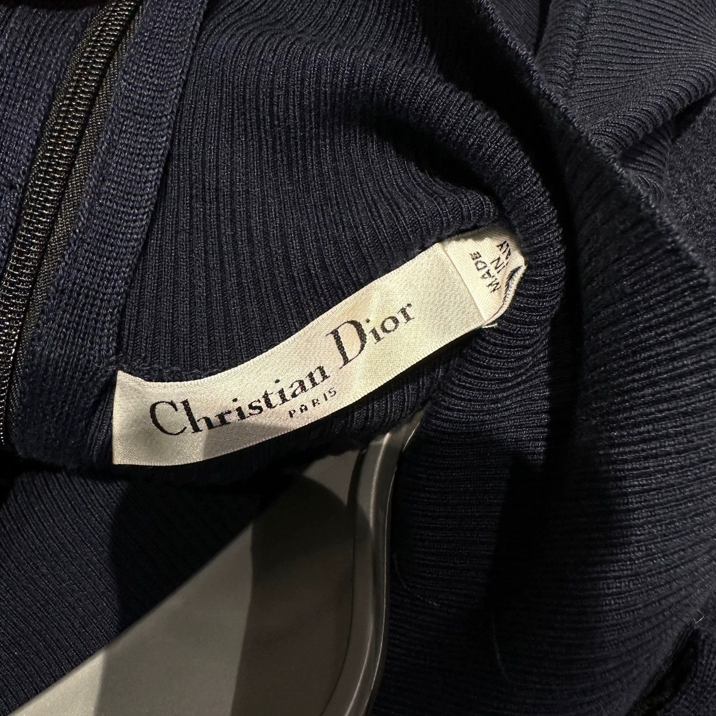 Christian Dior Monsieur Christian Dior check wool stand collar zipper dress 36 Size XS / US 0-2 / IT 36-38 - 3 Thumbnail
