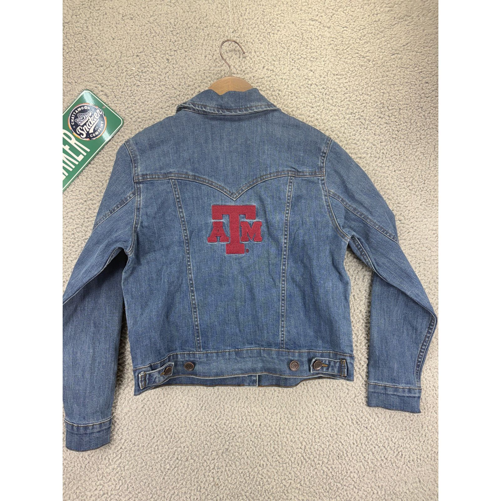 Wrangler Wrangler Texas A&M Football Denim Jean Jacket Womens M NEW Size M / US 6-8 / IT 42-44 - 6 Thumbnail