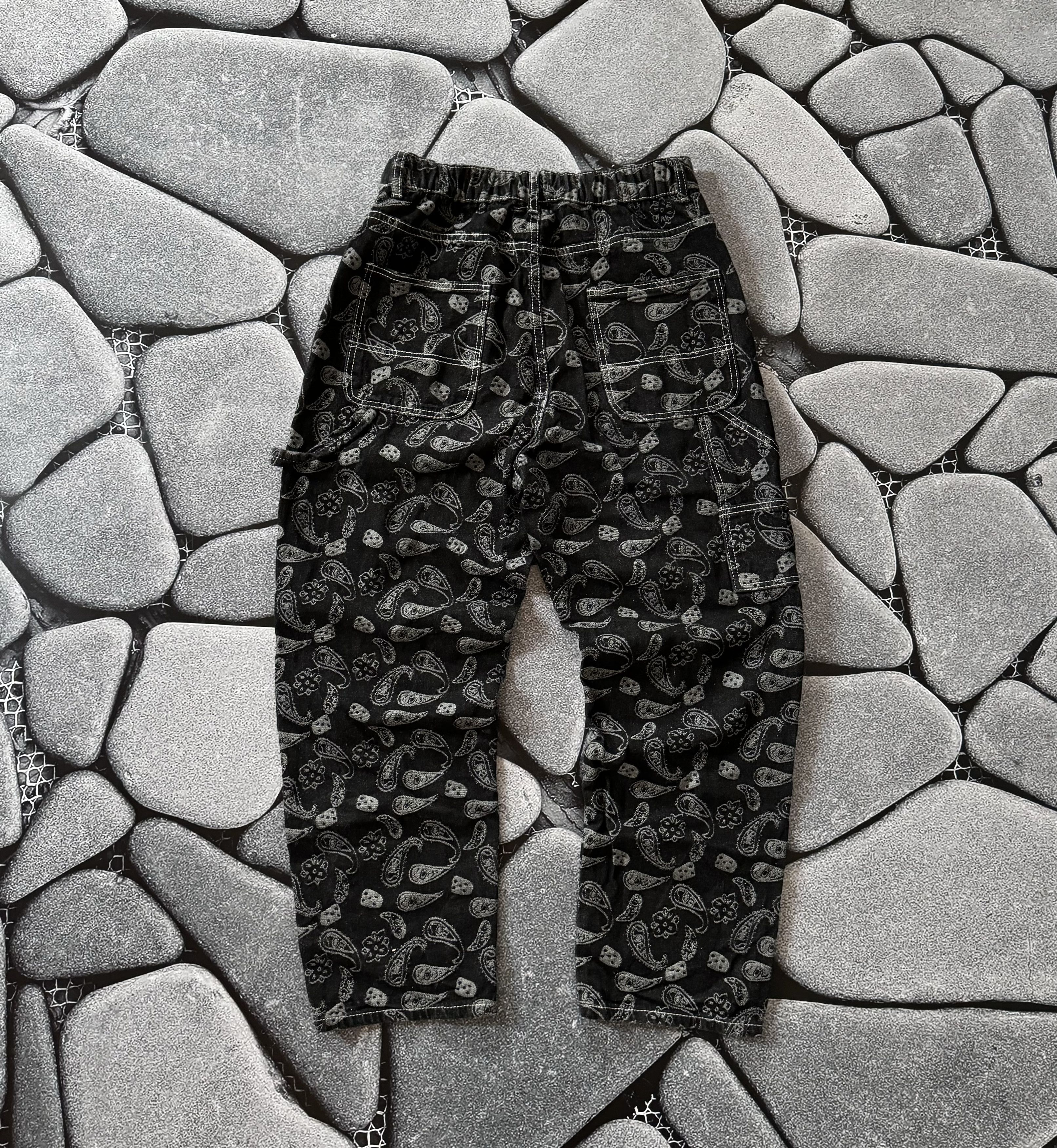 JNCO × Vintage VINTAGE HANDMADE BANDANA WORK STYLE PANTS Y2K JAPANESE Size US 30 / EU 46 - 1 Thumbnail