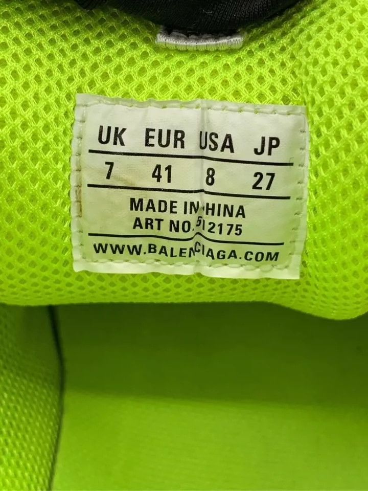 Balenciaga Balenciaga Fluorescent Green Color-Block Mesh Lace-Up Platf Size US 8 / EU 41 - 6 Thumbnail