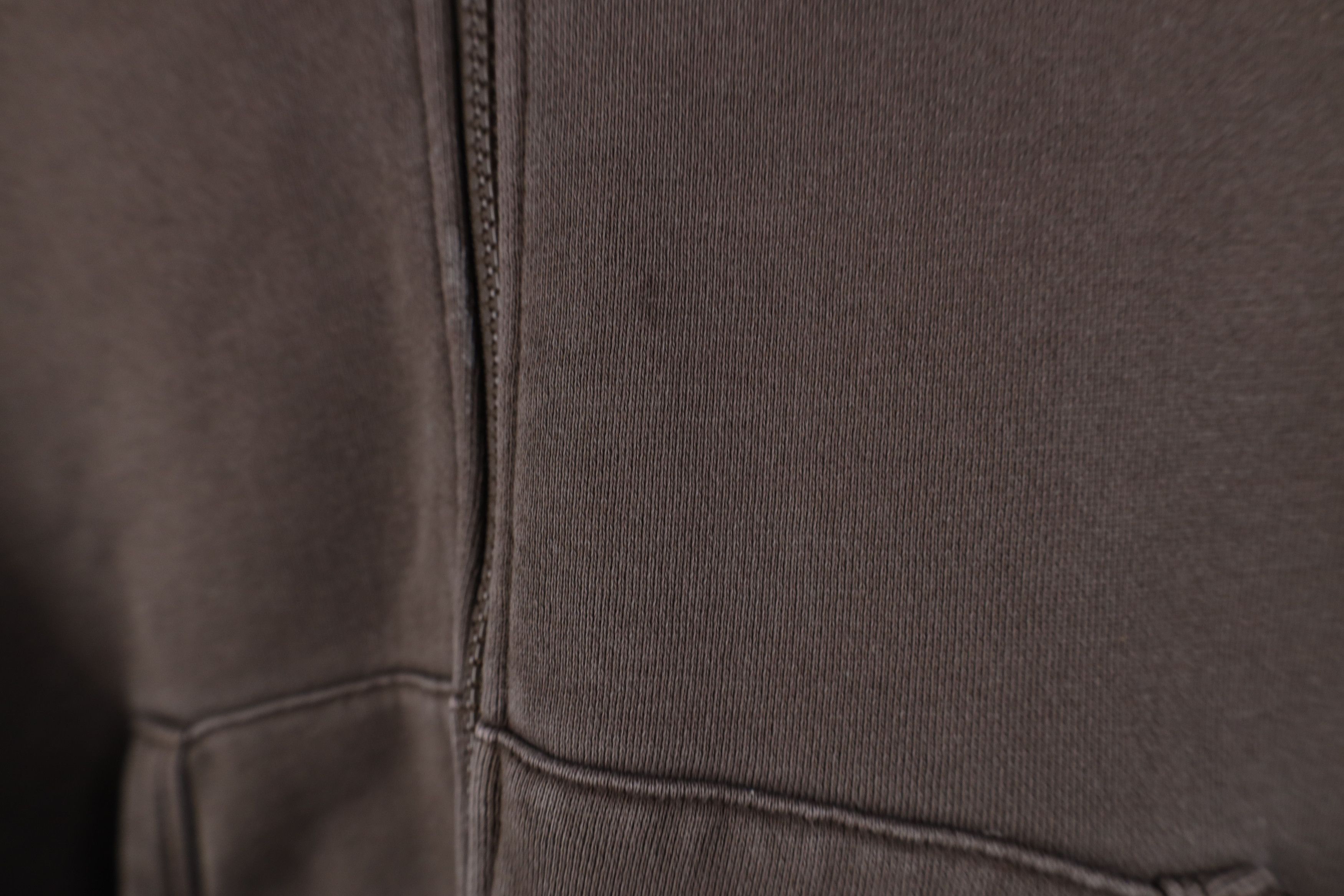 Vintage Bearded Goat Blank Cropped Heavyweight Full Zip Hoodie Brown Size M / US 6-8 / IT 42-44 - 5 Thumbnail