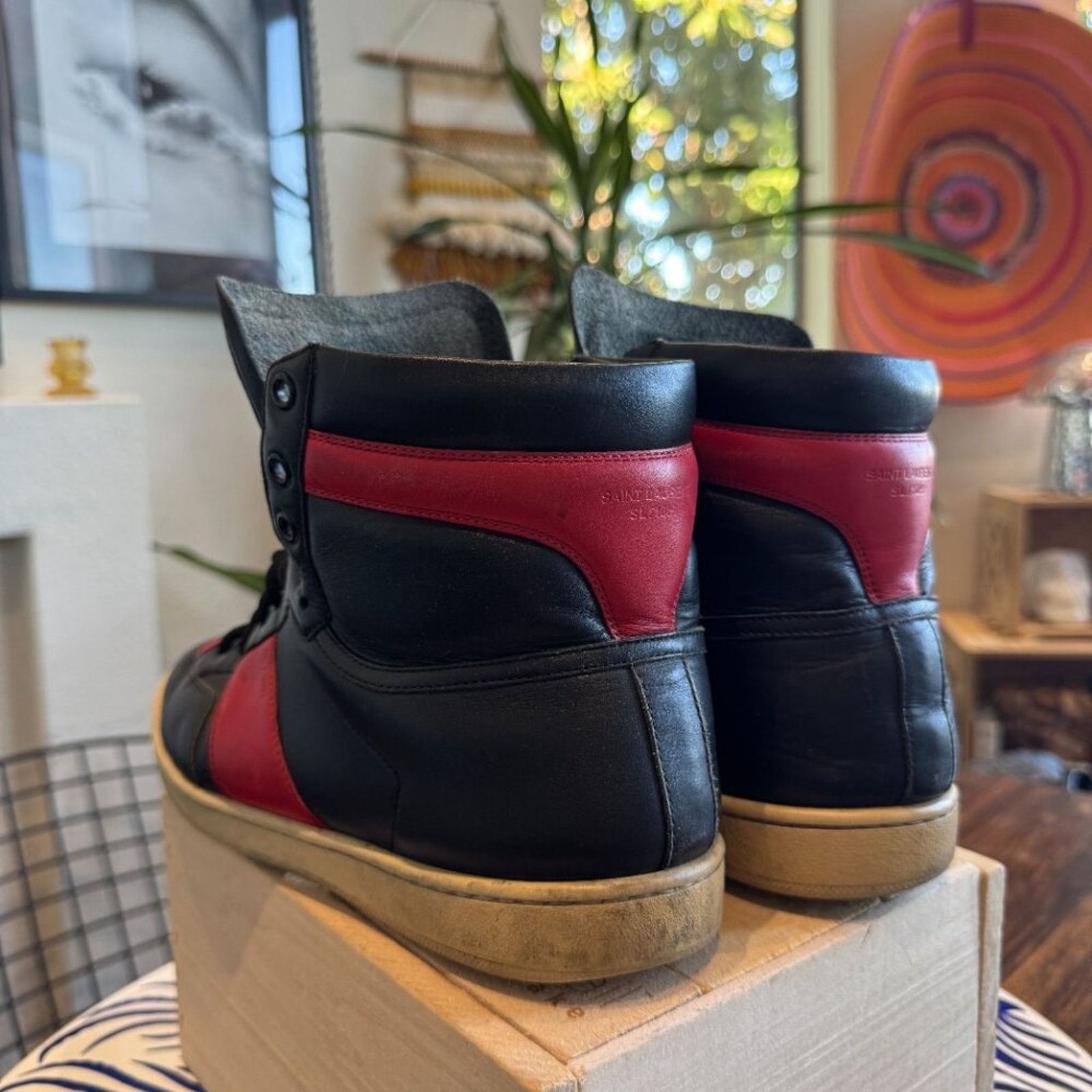 Yves Saint Laurent Saint Laurent SL/10H High Top Sneakers, Men’s 10 (EU 43) Size US 10 / EU 43 - 4 Thumbnail