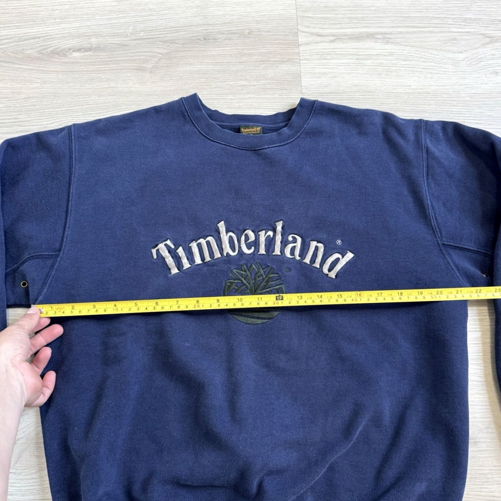 Timberland VINTAGE Timberland Mens Sweatshirt Navy Crewneck 90's Weathergear Size M Blue Pullover Mens Size US M / EU 48-50 / 2 - 5 Thumbnail