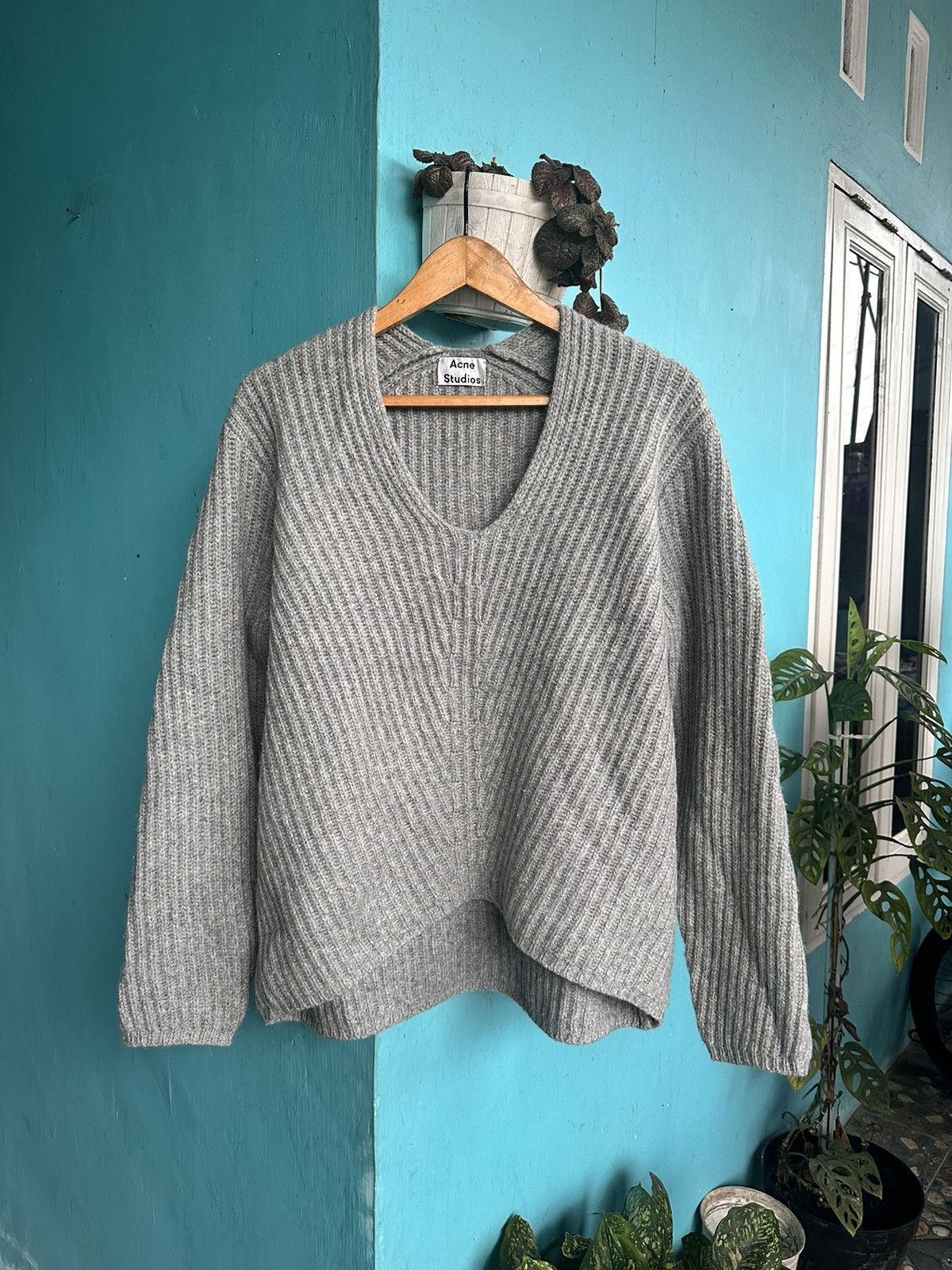 image of Acne Studios Deborah L-Wool in Grey, Women's (Size XS)