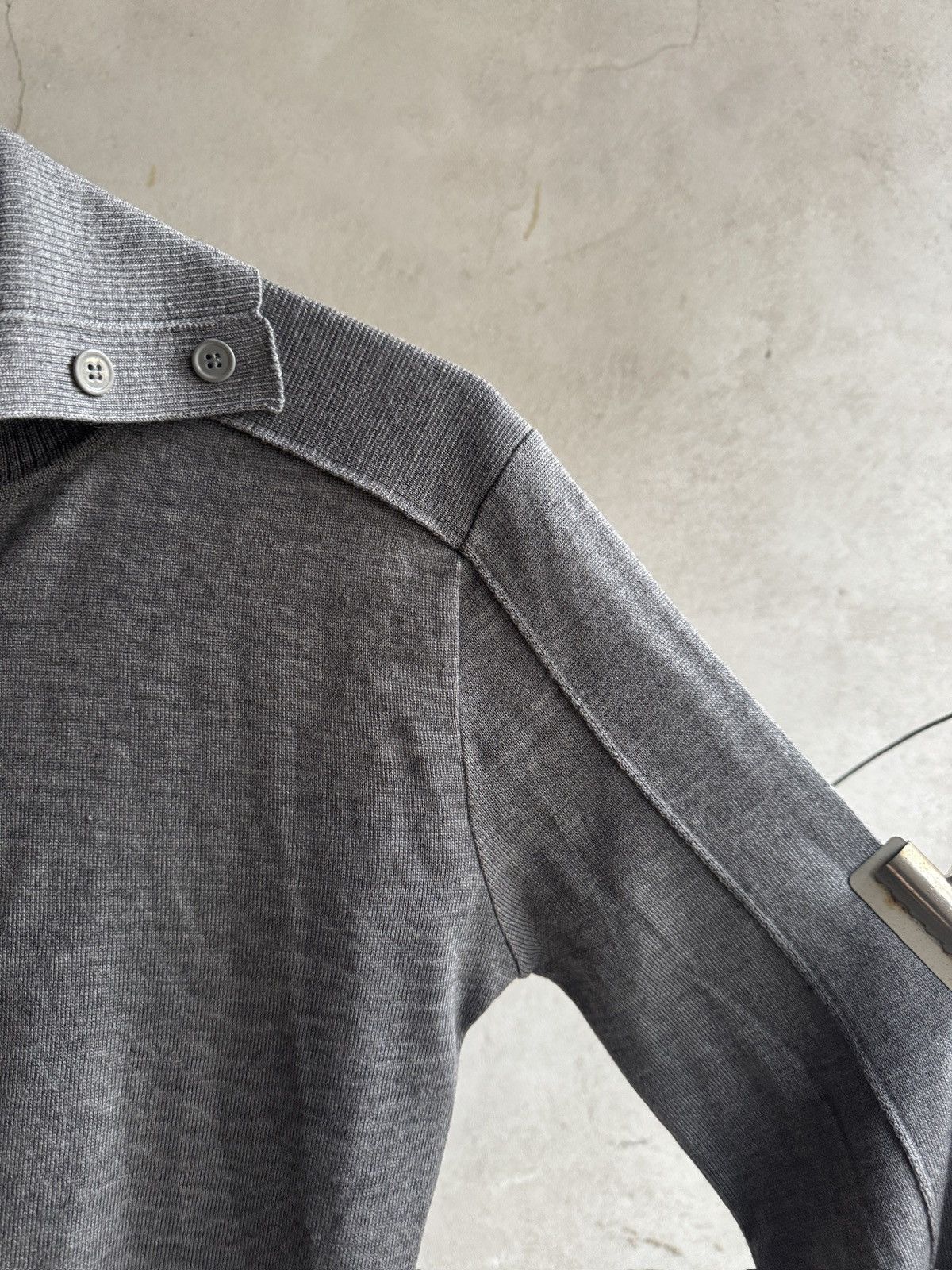 Balenciaga Early 2000s Balenciaga Military High Collar Cardigan Size US M / EU 48-50 / 2 - 3 Thumbnail