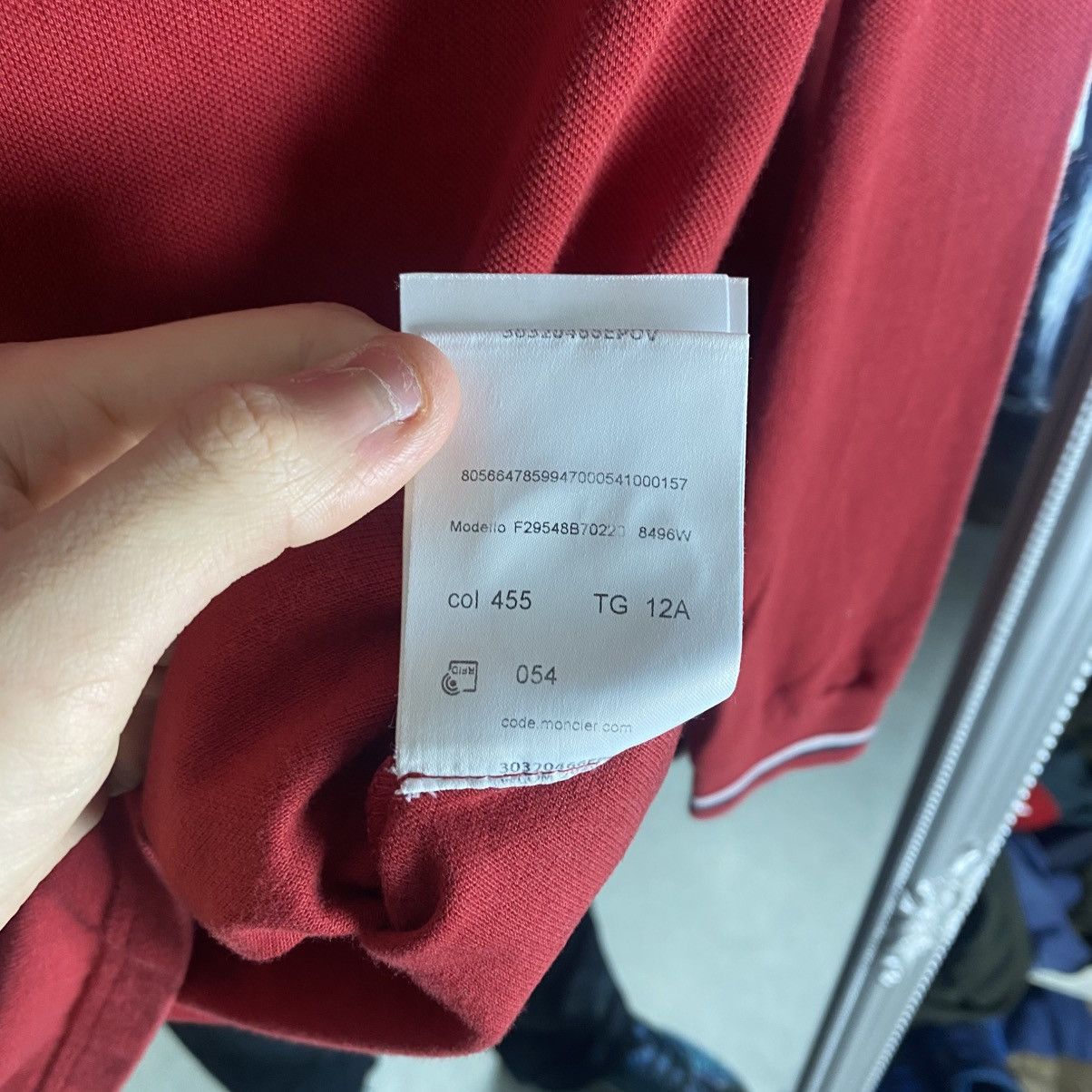 Moncler Moncler Long Sleeve Polo T-shirt Slim-Fit Size US XS / EU 42 / 0 - 7 Thumbnail