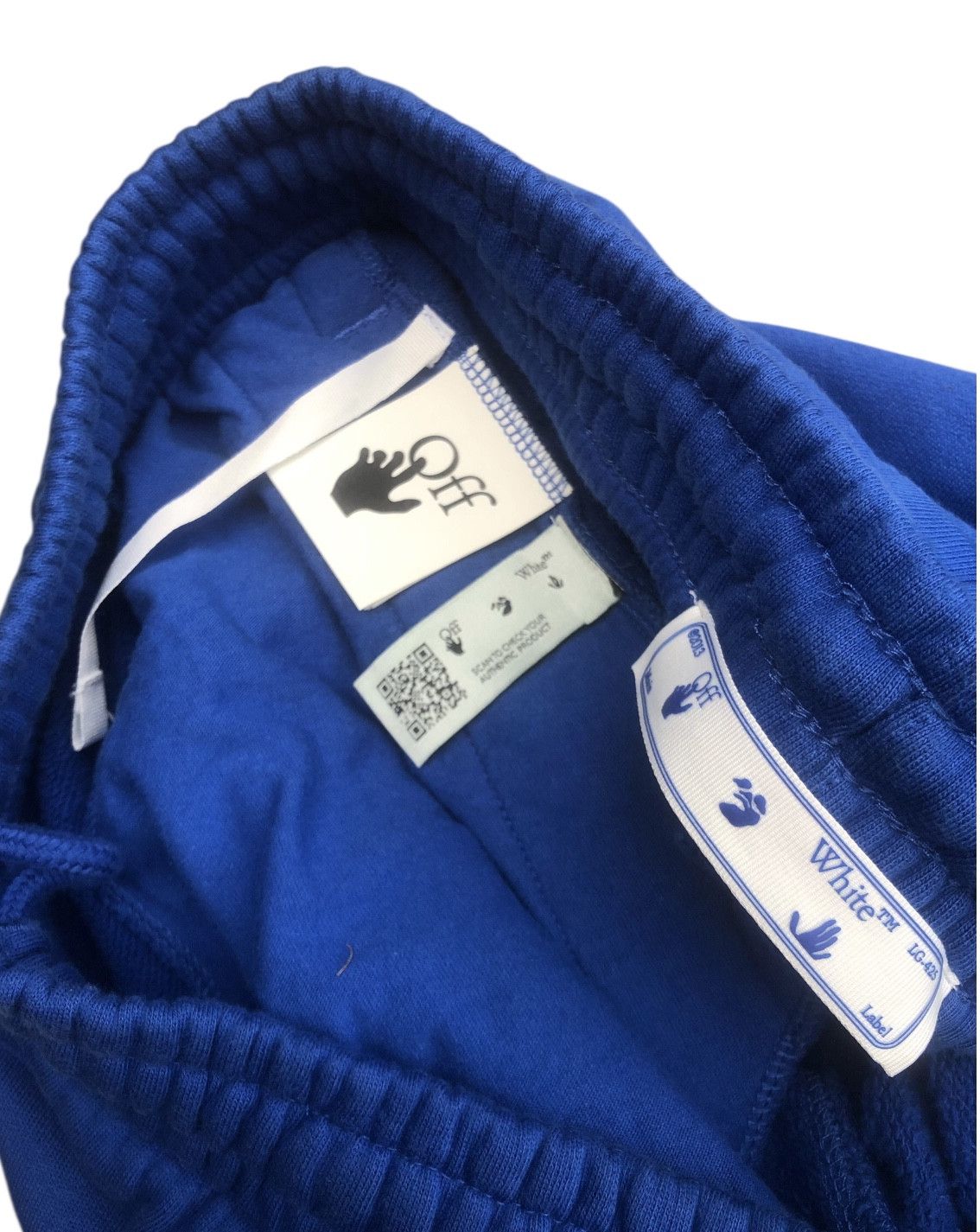 Off-White 💯OFF-WHITE c/o VIRGIL ABLOH Blue Mona Lisa SweatPants Size US 32 / EU 48 - 8 Thumbnail
