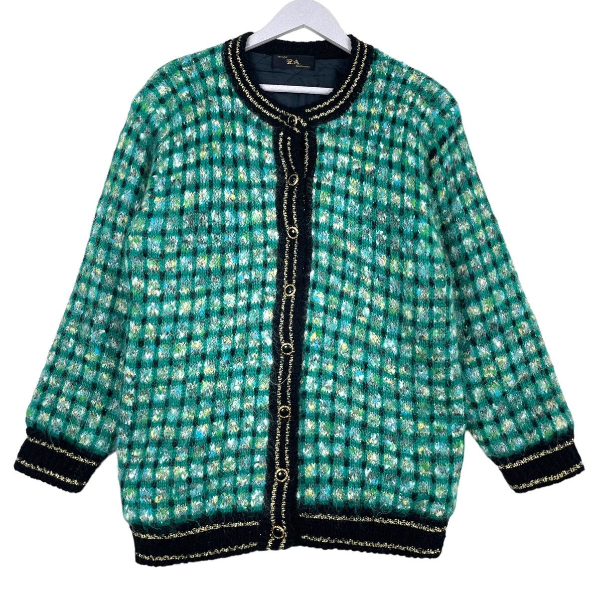 Designer × Japanese Brand × Vintage 💥80s ROYAL AVENUE TWEED LUXURY JACKET Size L / US 10 / IT 46 - 1 Thumbnail
