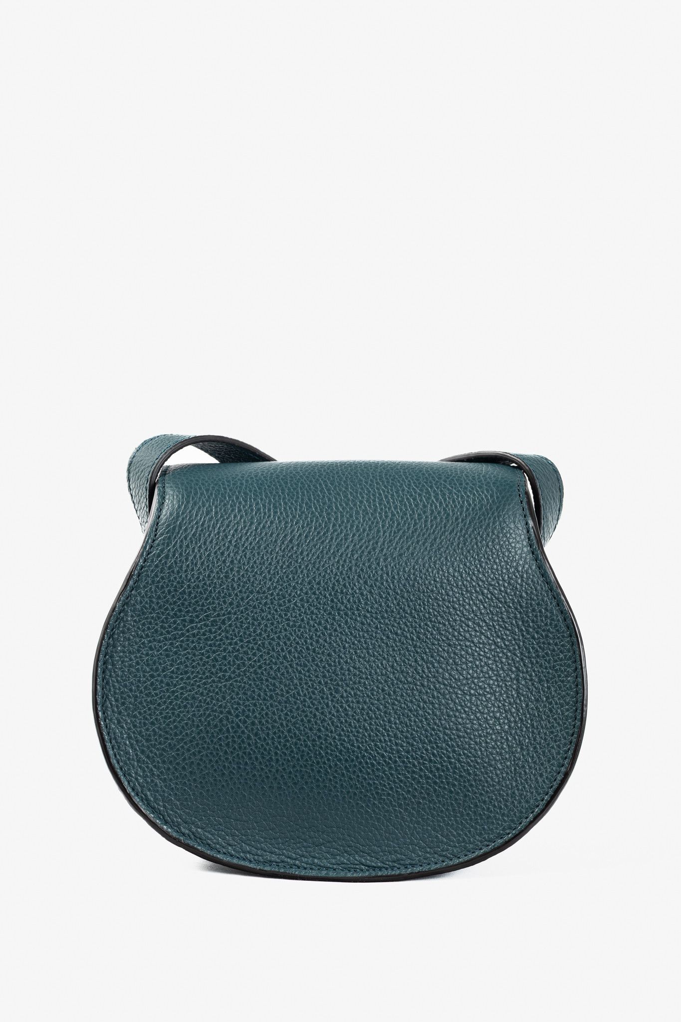 Chloe Chloe Marcie Small Steel Blue Grained Leather Crossbody Size ONE SIZE - 4 Thumbnail