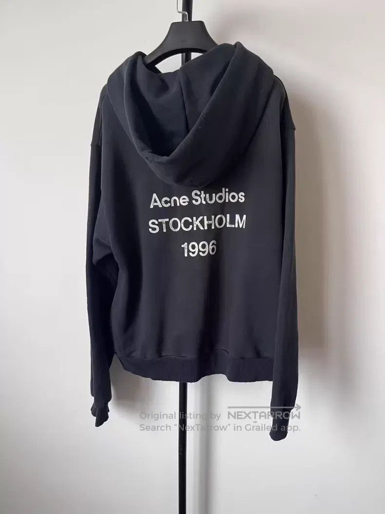 Acne Studios Acne Studios 1996 series solid color lettered hooded long- Size US S / EU 44-46 / 1 - 1 Thumbnail