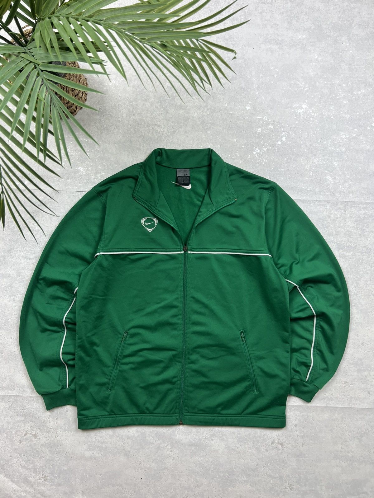 Nike 90s Nike Swoosh Vintage Y2K Oversized Retro Track Jacket Size US M / EU 48-50 / 2 - 1 Thumbnail