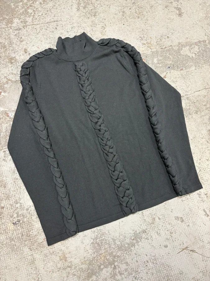 Jean Paul Gaultier 2000s Jean Paul Gaultier Woven Rope Turtleneck Sweater Size US S / EU 44-46 / 1 - 4 Thumbnail