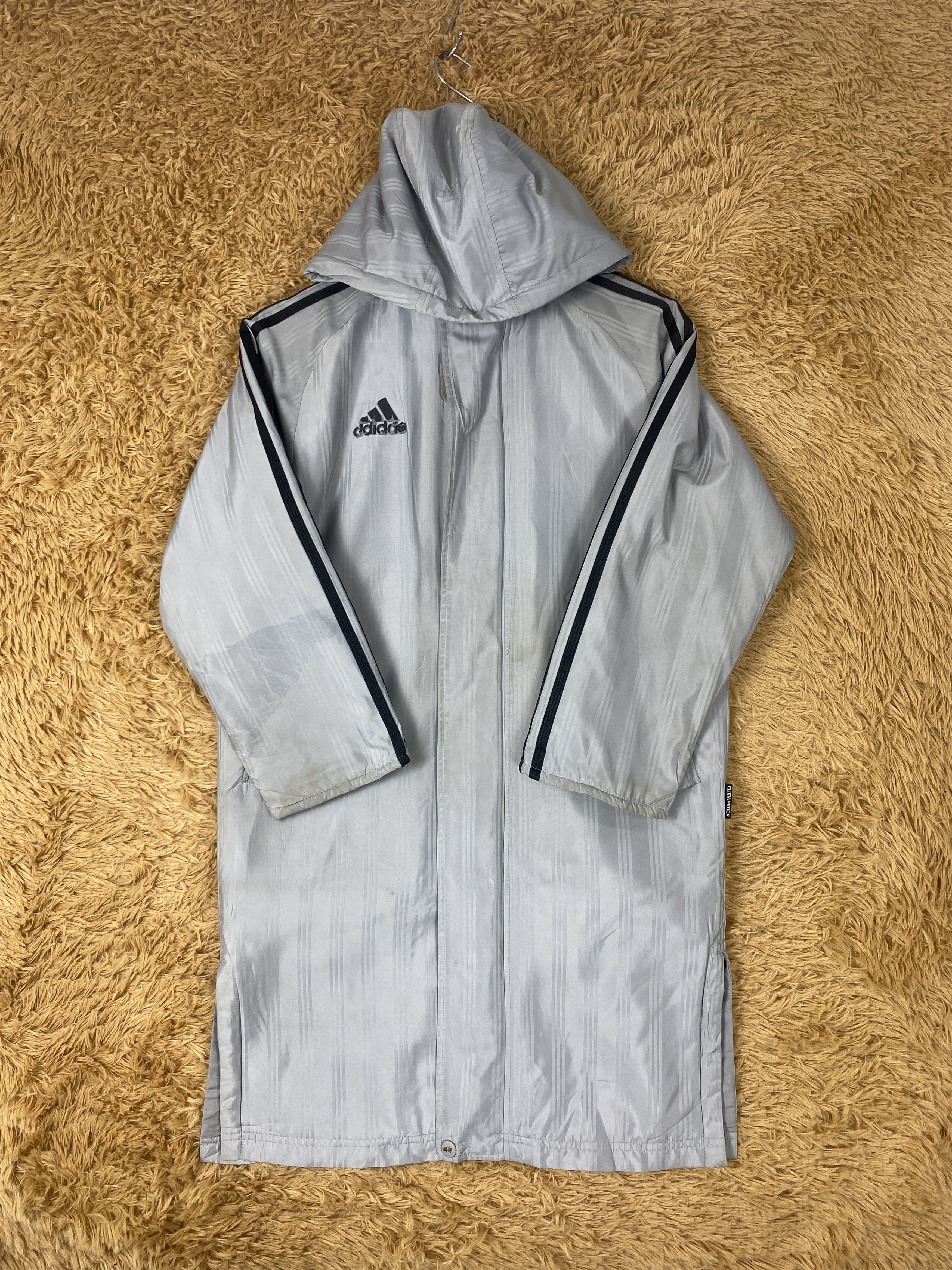 Adidas Vintage Adidas Hoodie Fleece Lining Long Jacket J2039 Size US S / EU 44-46 / 1 - 8 Thumbnail