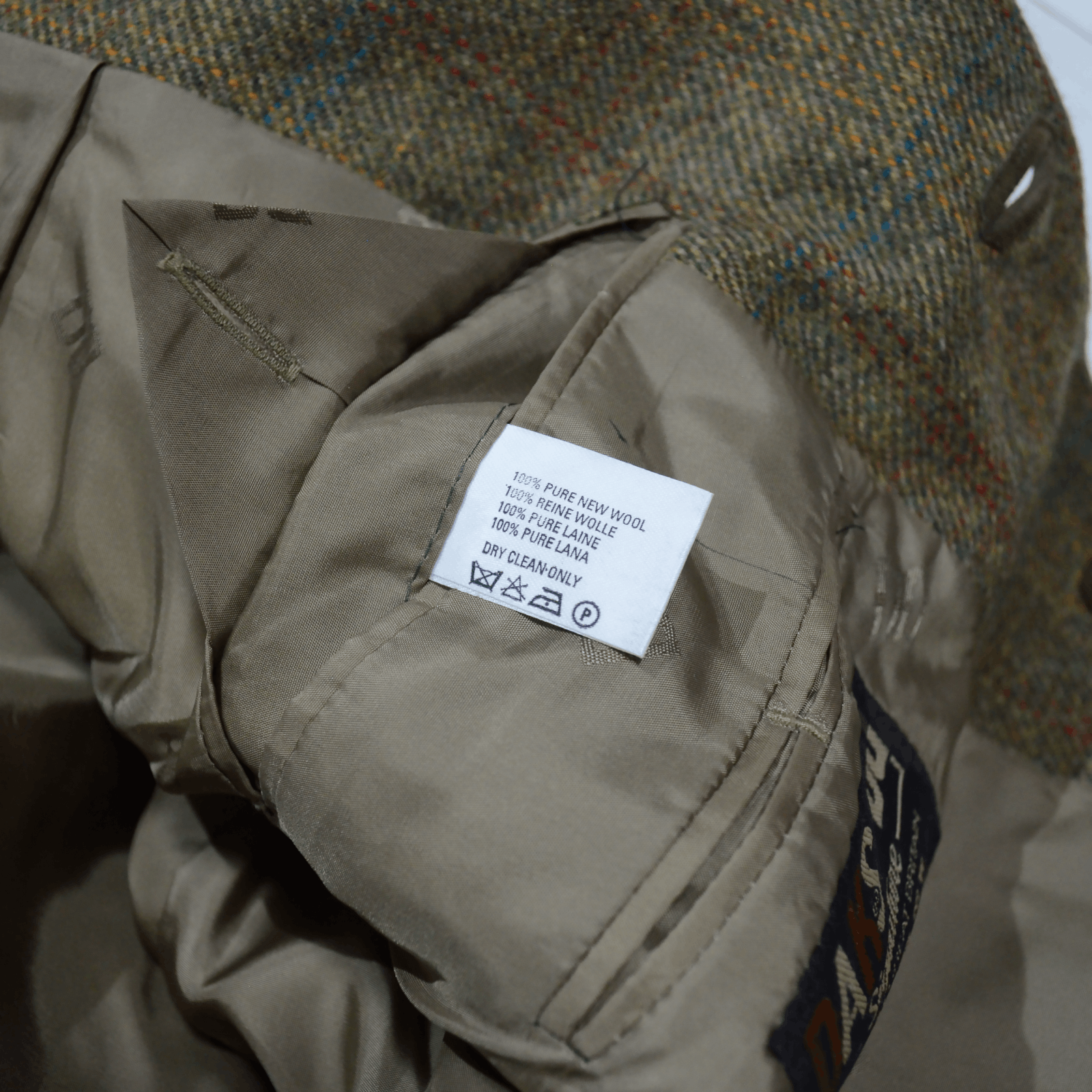 Vintage Daks London Lorenzo Tweed Blazer Coat Green size 50