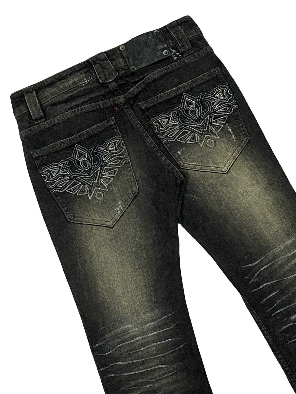 semanticdesign Semantic Design Flare Ripped Distressed Jeans Size 28" / US 6 / IT 42 - 16 Thumbnail