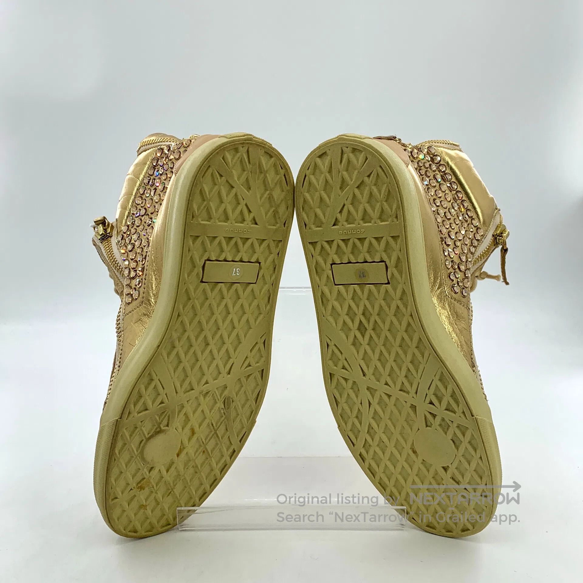 Other GIUSEPPE ZANOTTI DESIGN Golden Dual Zipper Design Stud Dec Size US 5 / EU 37 - 5 Thumbnail