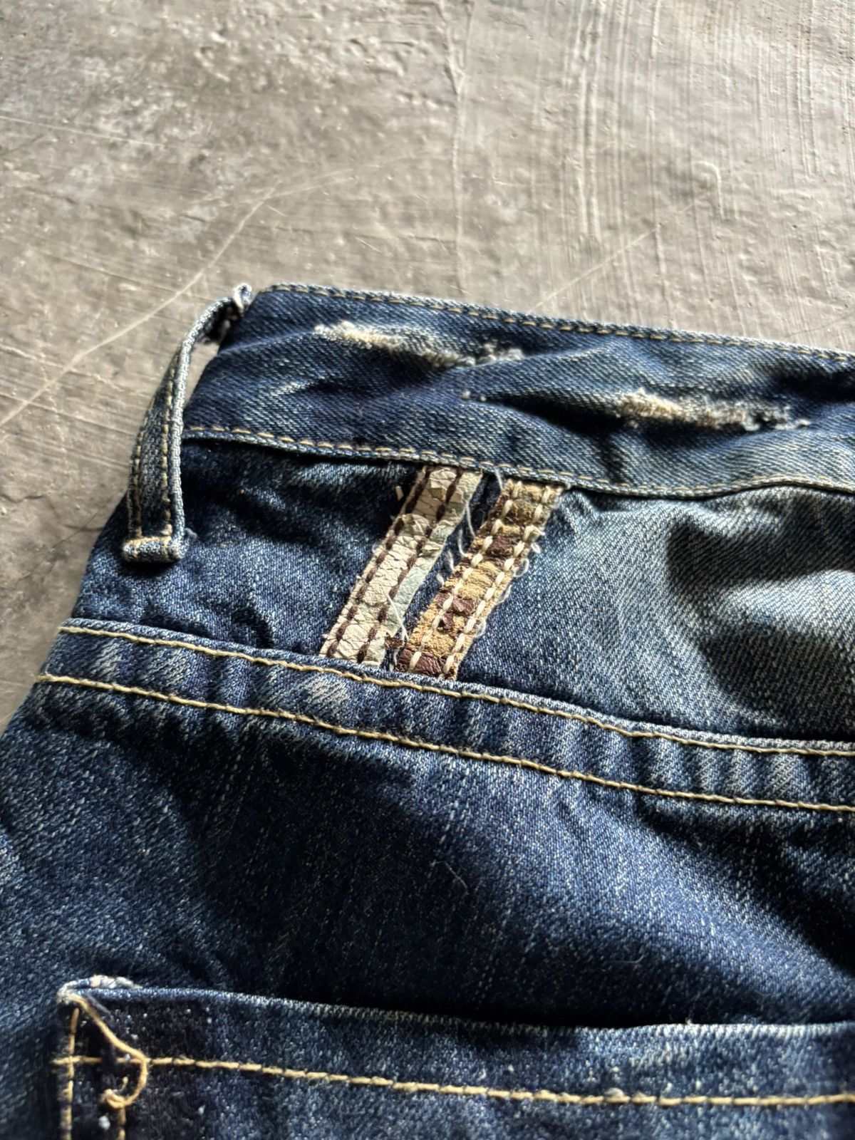 Japanese Brand y2k rusty lolita union jack japanese jeans distressed style Size US 32 / EU 48 - 19 Thumbnail